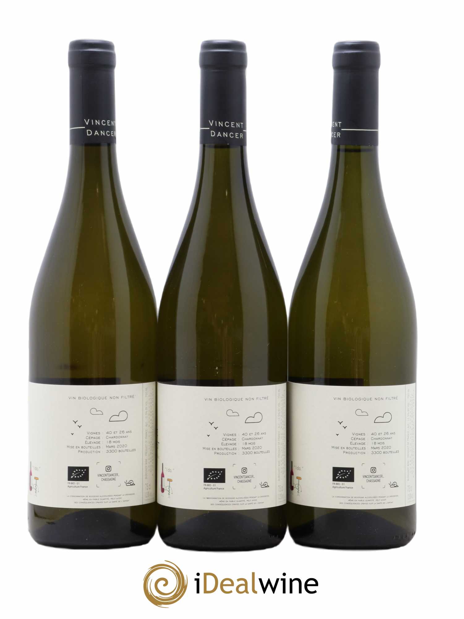 Chassagne-Montrachet 1er Cru La Romanée Vincent Dancer 2018 - Lot de 3 bouteilles - 1