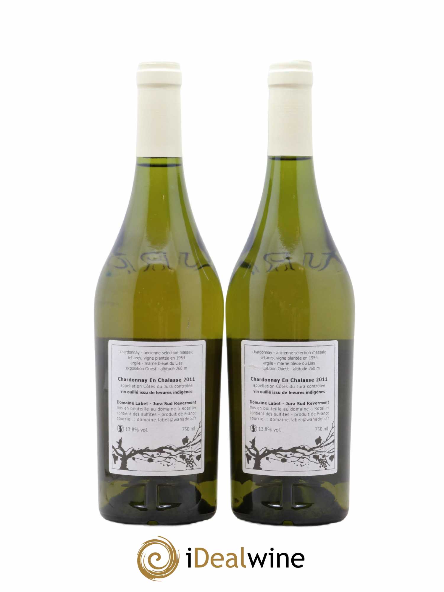 Côtes du Jura Chardonnay En Chalasse Romain - Julien - Charline Labet 2011 - Lot de 2 bouteilles - 1