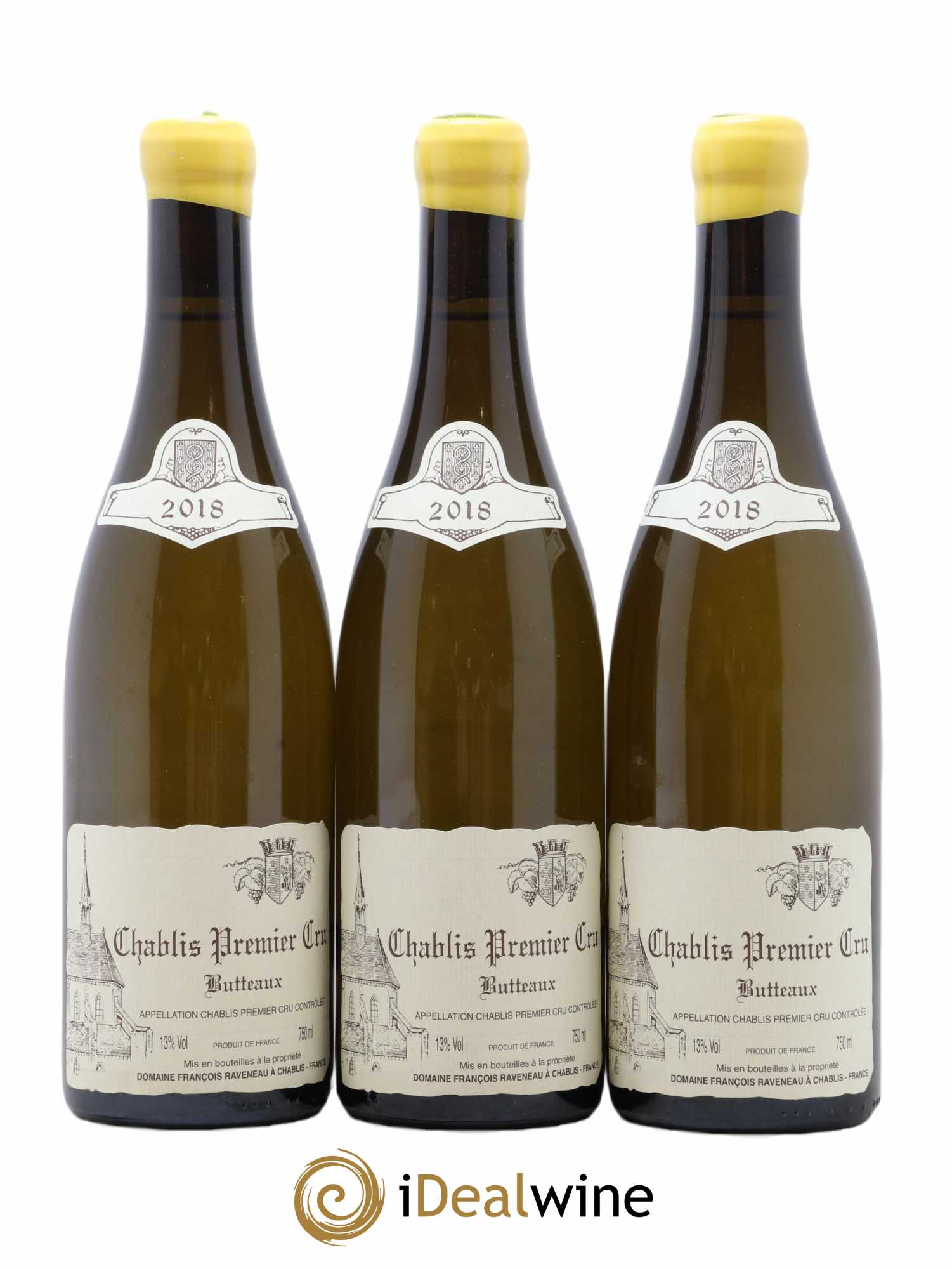 Chablis 1er Cru Butteaux Raveneau (Domaine) 2018 - Lot de 3 bouteilles - 0