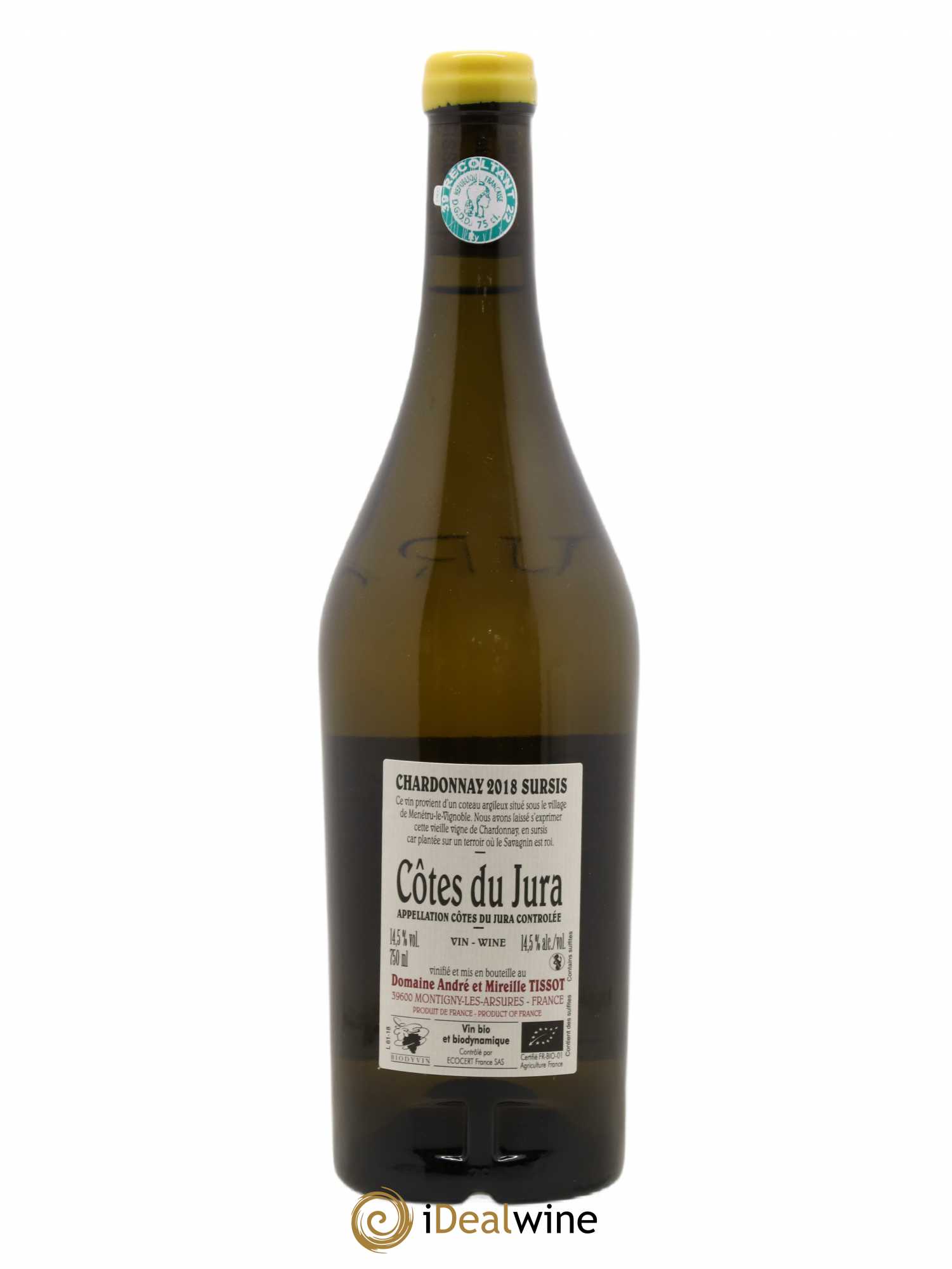 Côtes du Jura Sursis Bénédicte et Stéphane Tissot 2018 - Lot de 1 bouteille - 1