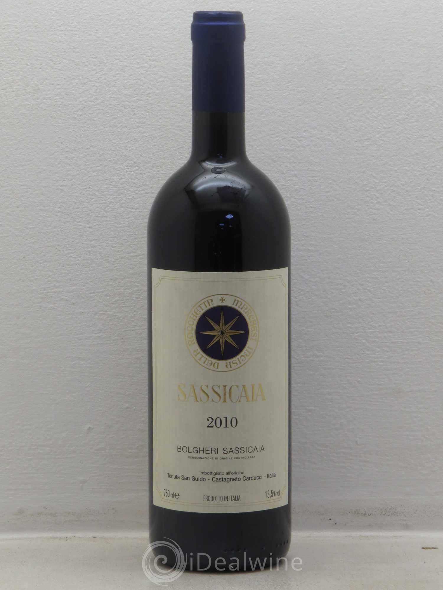 Bolgheri DOC Sassicaia Tenuta San Guido 2010 - Lot de 1 bouteille - 0