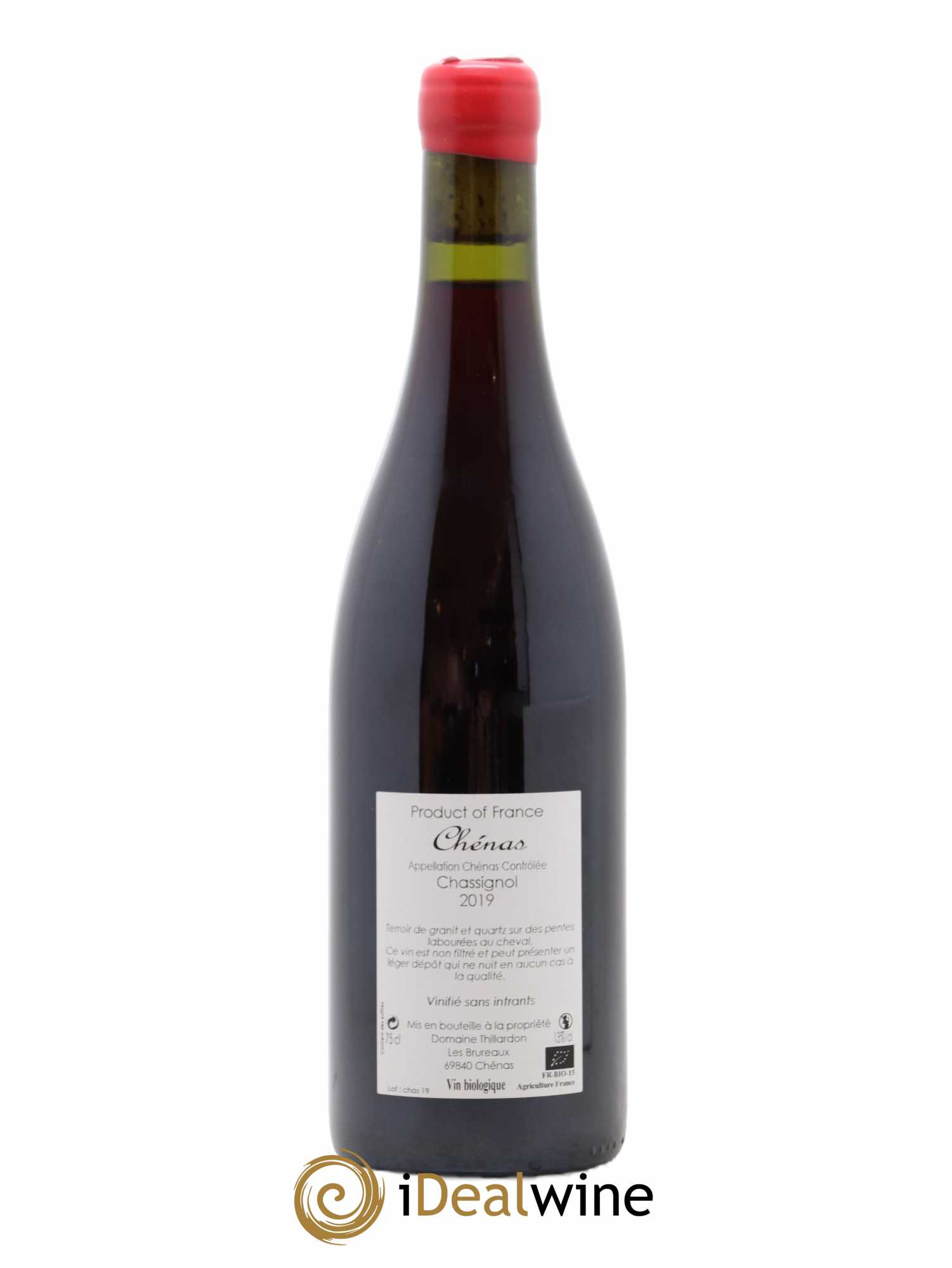 Chénas Chassignol Domaine Thillardon 2019 - Lot de 1 bouteille - 1