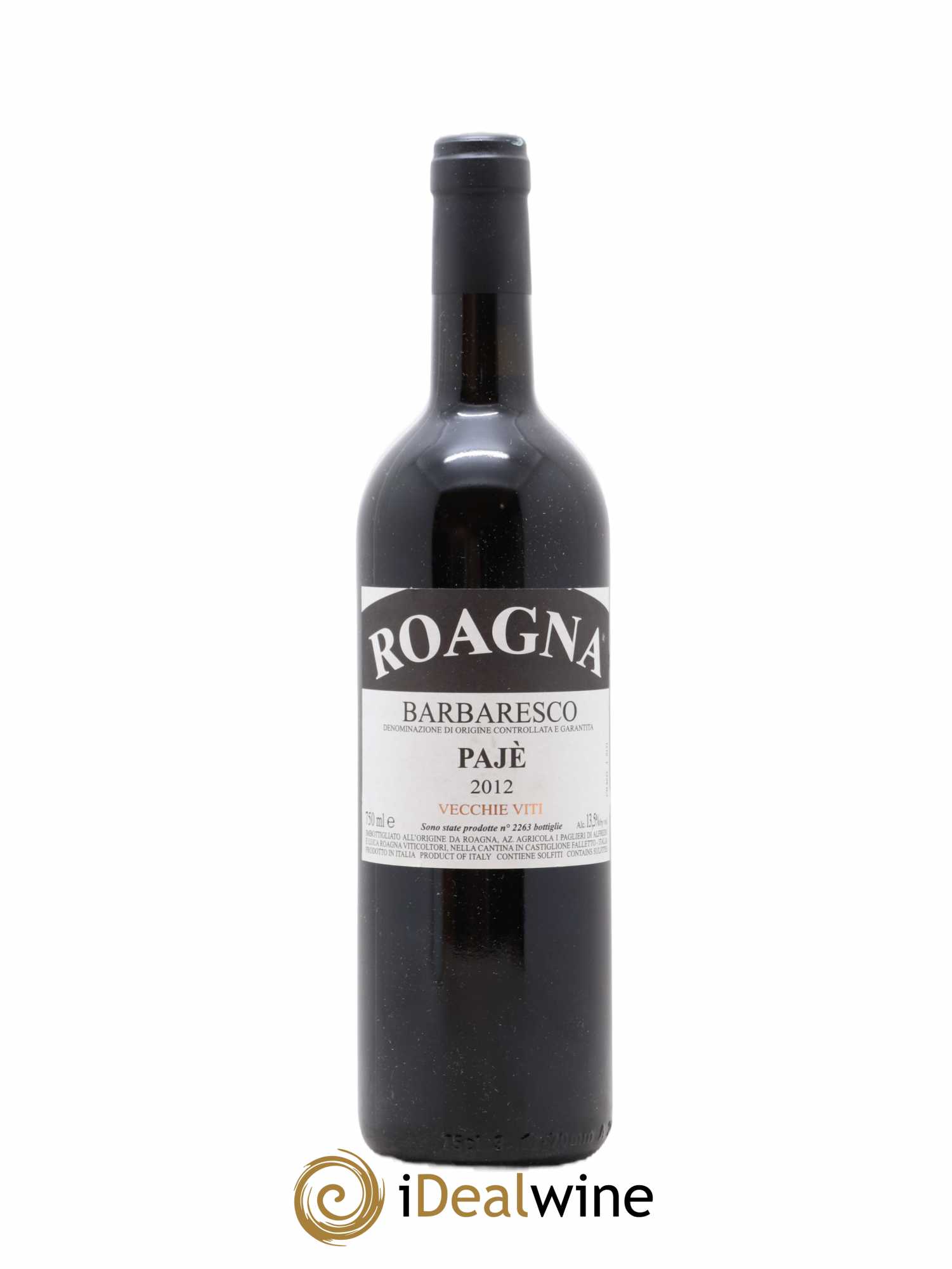 Barbaresco DOCG Pajè Vecchie Viti Roagna 2012 - Lot de 1 bouteille - 0