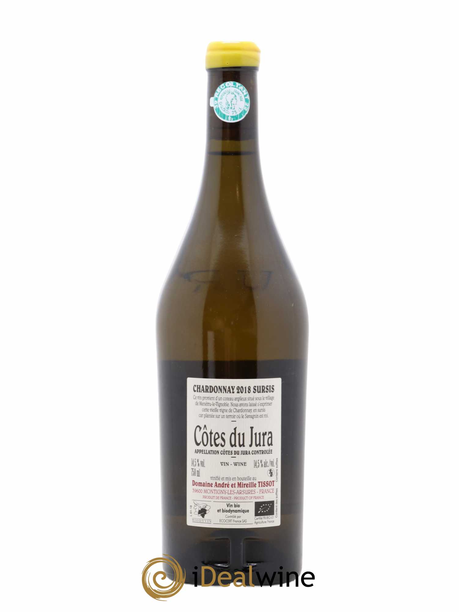 Côtes du Jura Sursis Bénédicte et Stéphane Tissot 2018 - Lot de 1 bouteille - 1