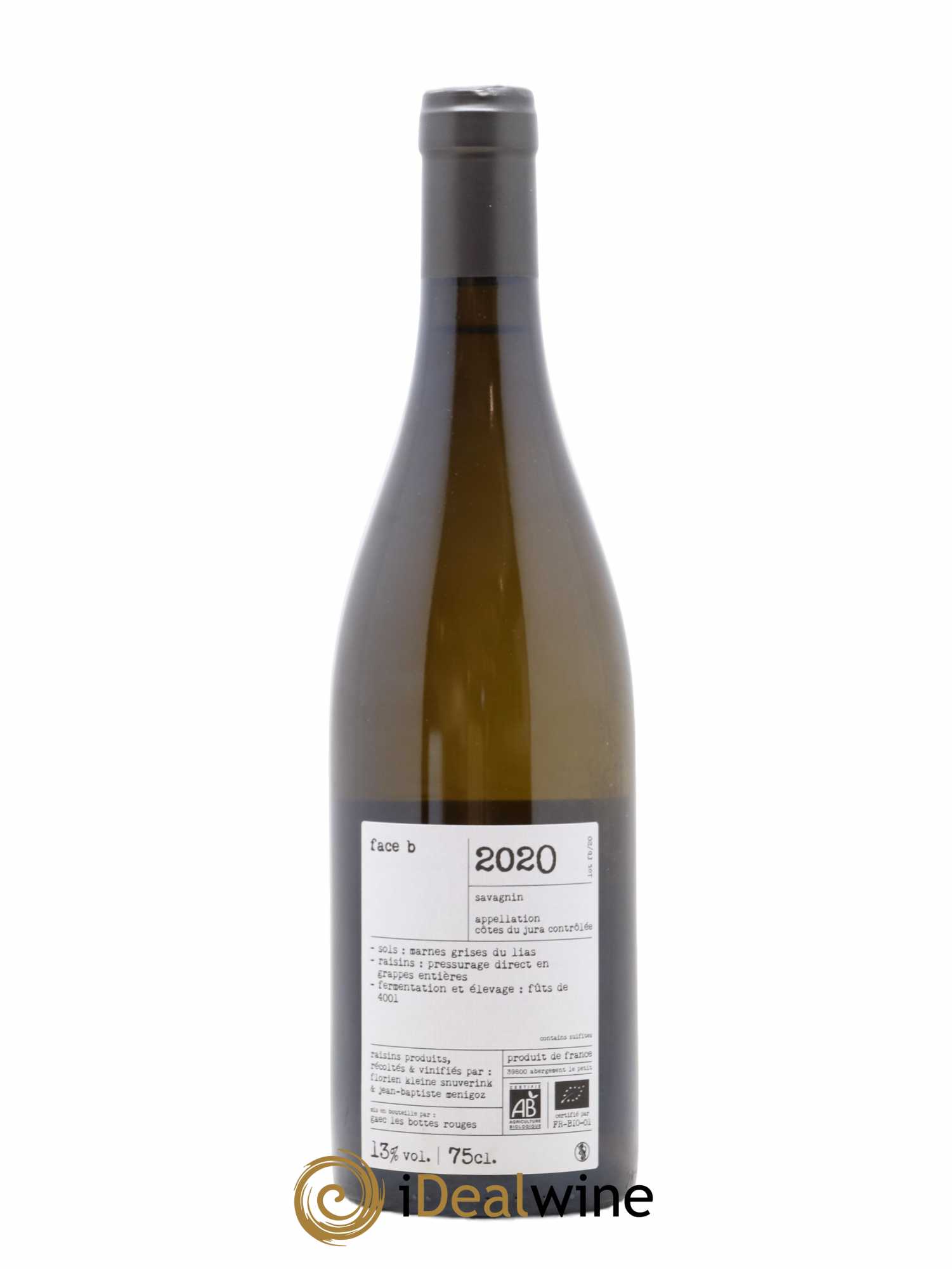 Côtes du Jura Face B Savagnin Les Bottes Rouges 2020 - Posten von 1 Flasche - 1