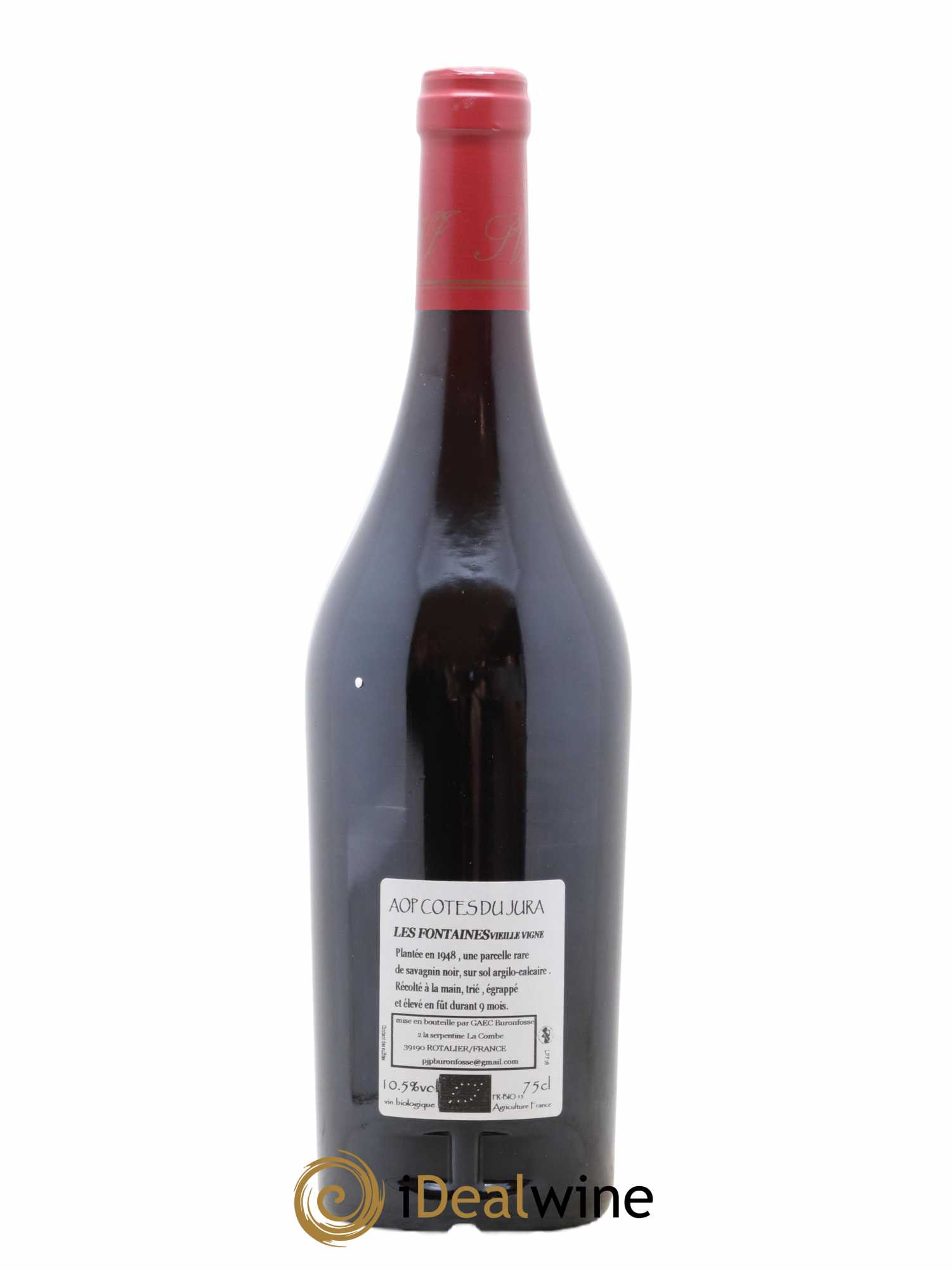 Côtes du Jura Pinot Noir Les Fontaine Peggy Et Jp Buronfosse Vieilles Vignes 2018 - Posten von 1 Flasche - 1