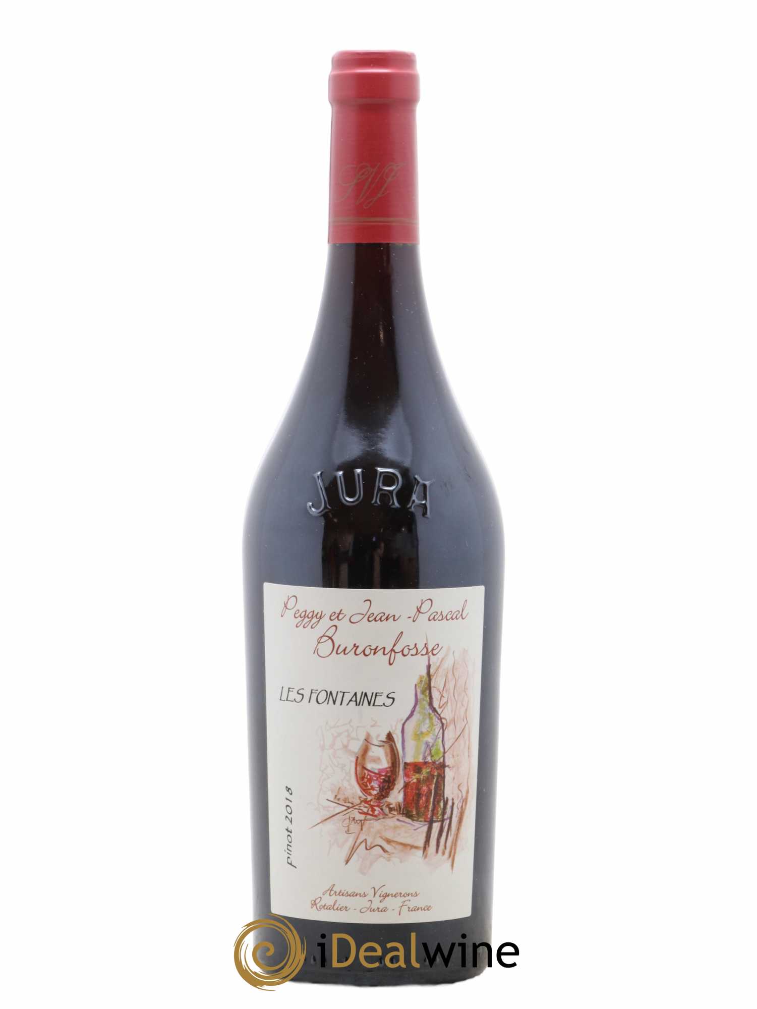 Côtes du Jura Pinot Noir Les Fontaine Peggy Et Jp Buronfosse Vieilles Vignes 2018 - Posten von 1 Flasche - 0