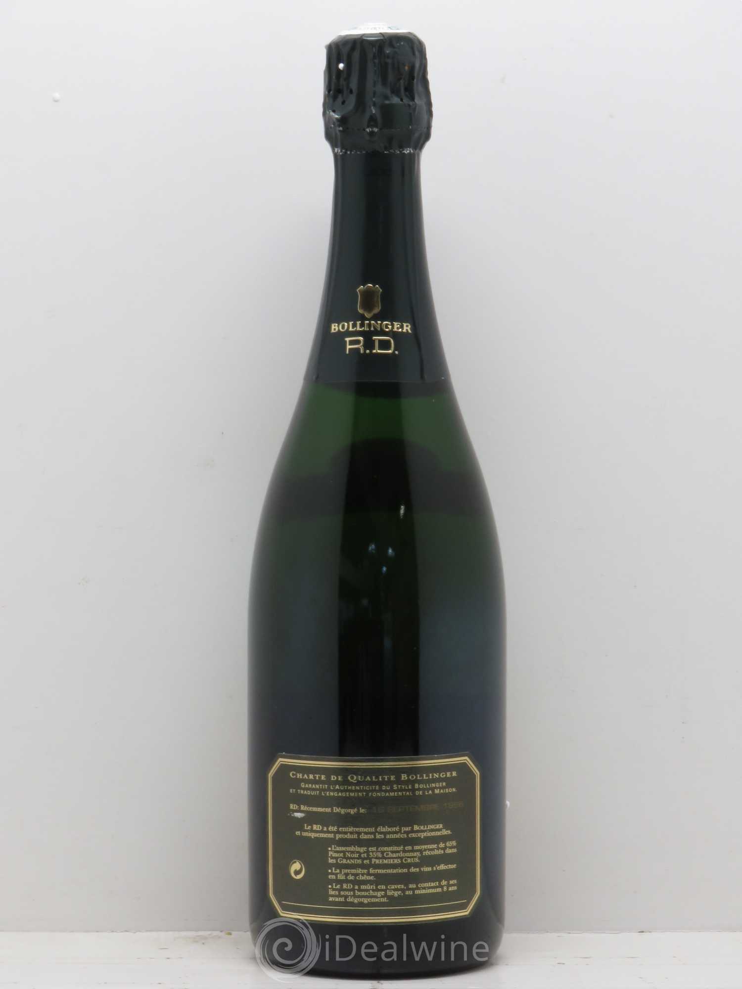 R.D. Extra-Brut Bollinger 1982 - Lot de 1 bouteille - 1