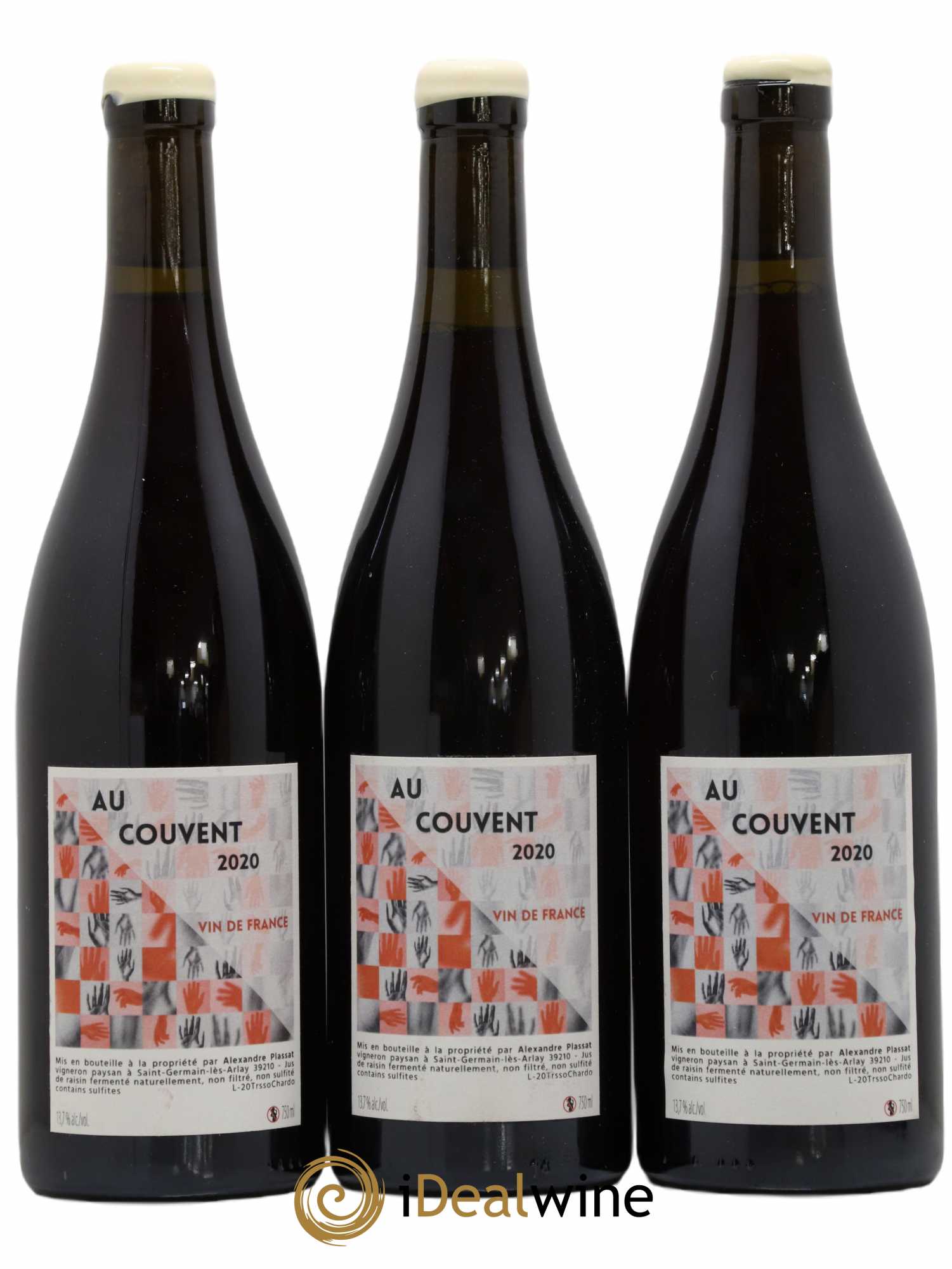 Vin de France Au Couvent Alexandre Plassat (sans prix de réserve) 2020 - Lot de 3 bouteilles - 0
