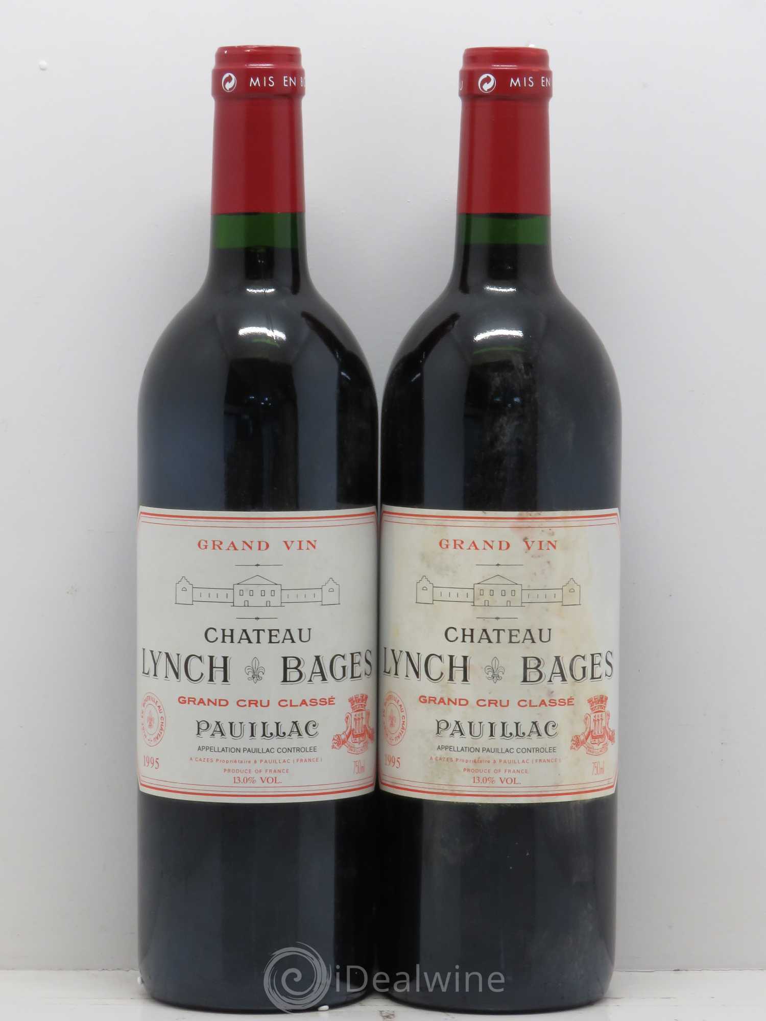 Château Lynch Bages 5ème Grand Cru Classé 1995 - Lot de 2 bouteilles - 0