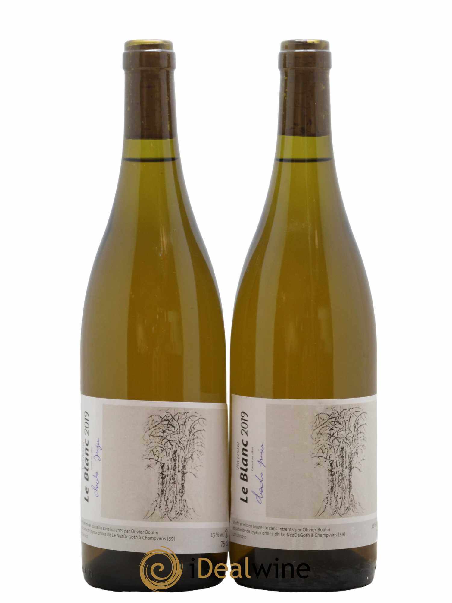 Vin de France Le Blanc Chardo Juju Domaine Olivier Boulin 2019 - Lot de 2 bouteilles - 0