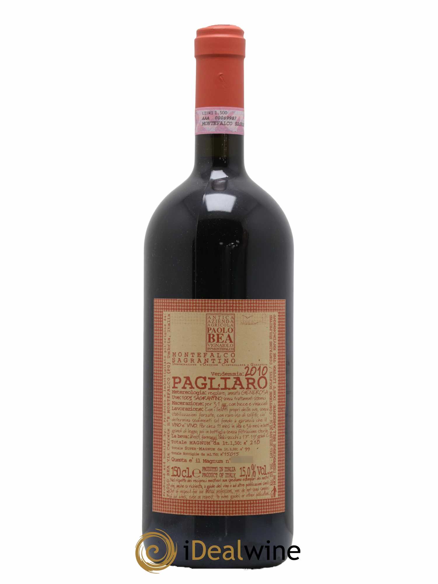 Montefalco DOC Sagrantino Pagliaro 2010 - Lotto di 1 magnum - 0
