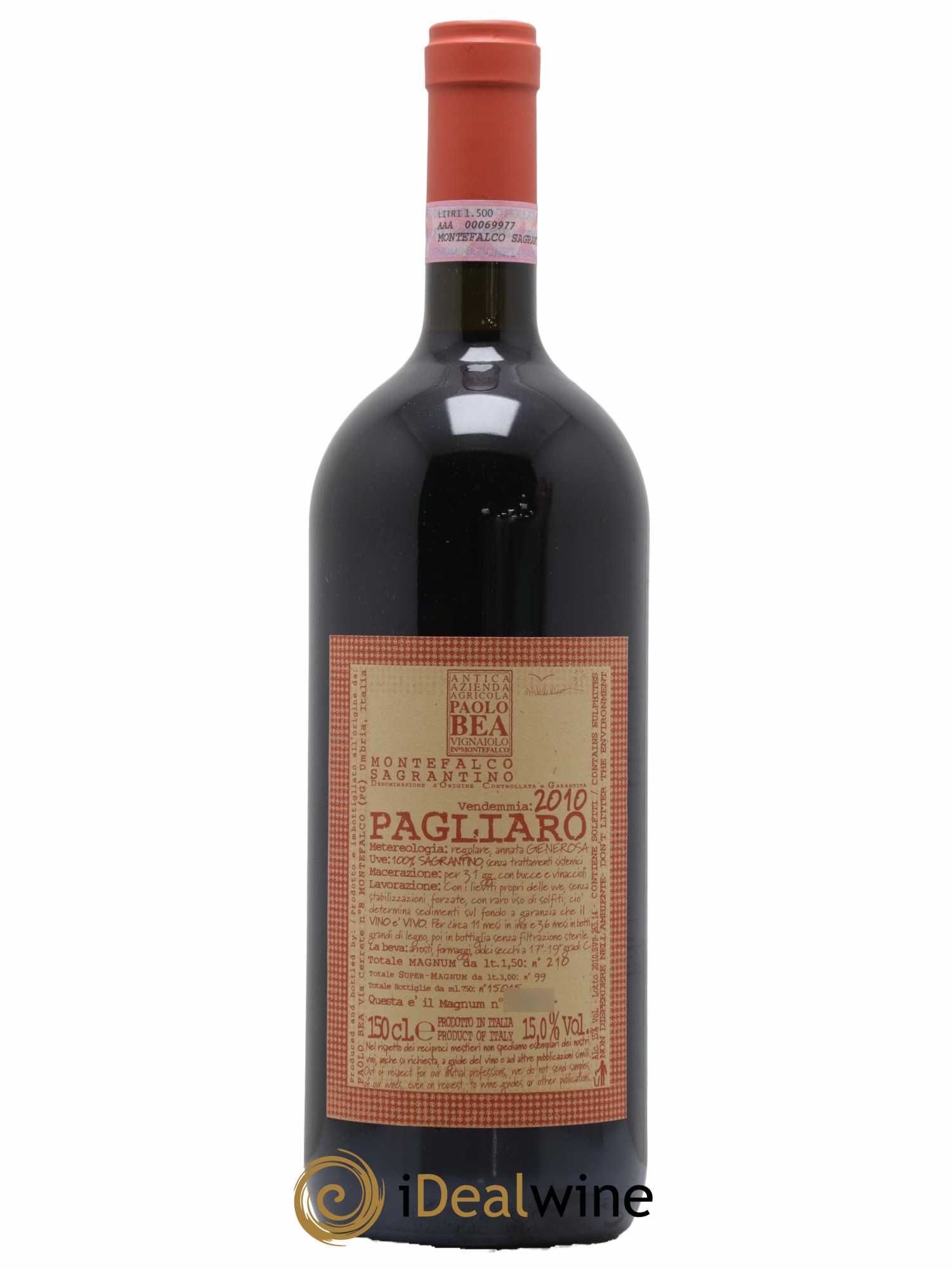 Montefalco DOC Sagrantino Pagliaro 2010 - Lot de 1 magnum - 0