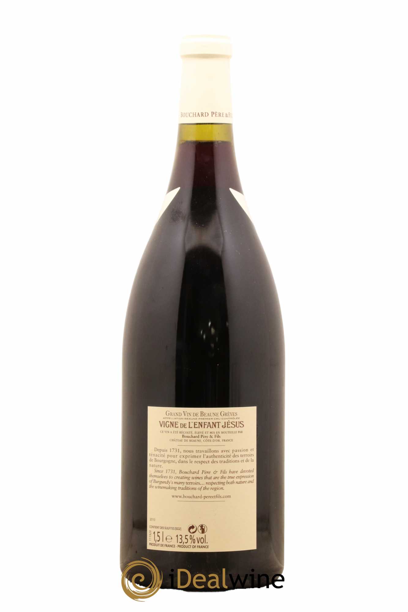 Beaune 1er Cru Grèves - Vigne de l'Enfant Jésus Bouchard Père & Fils 2010 - Posten von 1 Magnum - 1