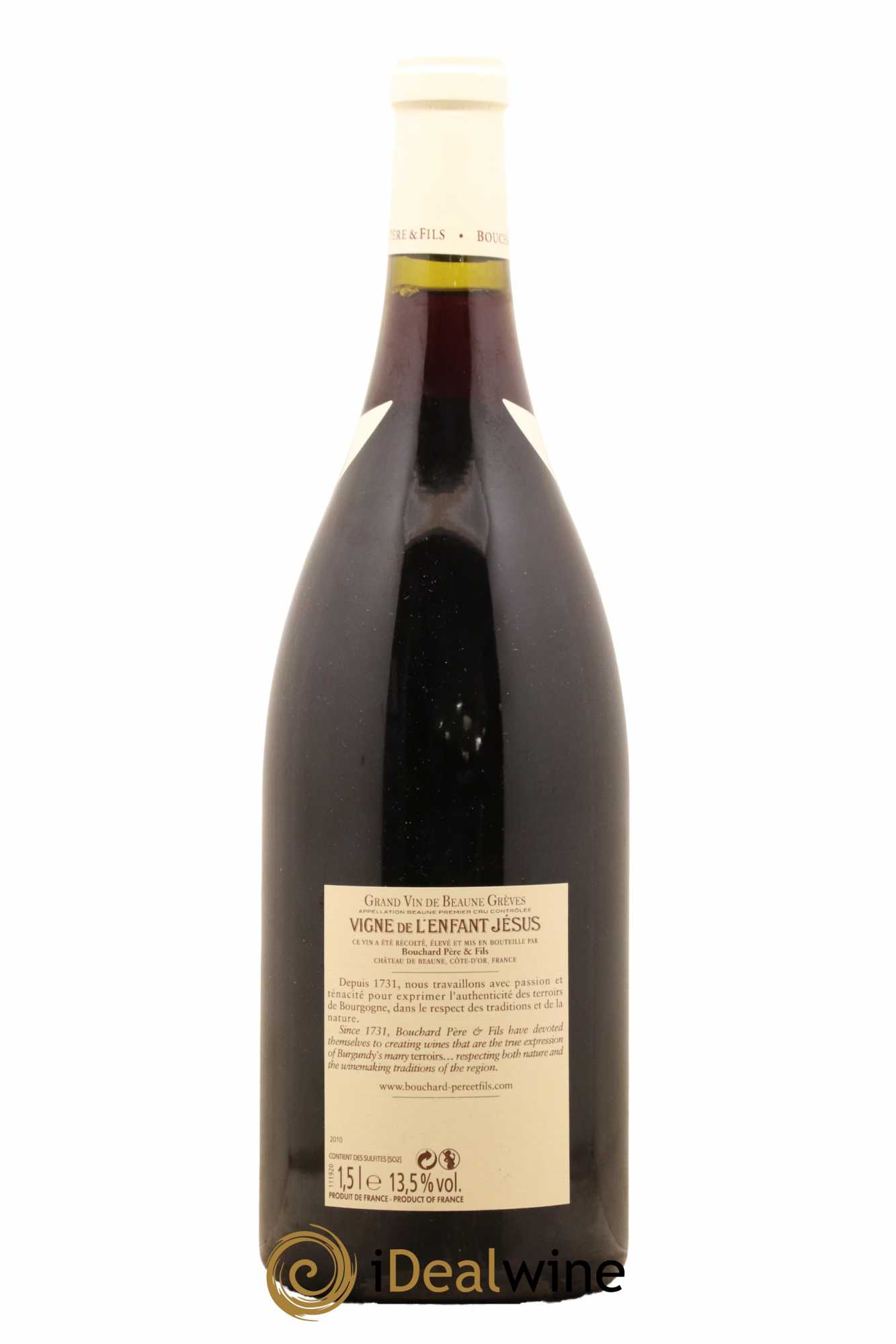 Beaune 1er Cru Grèves - Vigne de l'Enfant Jésus Bouchard Père & Fils 2010 - Posten von 1 Magnum - 1