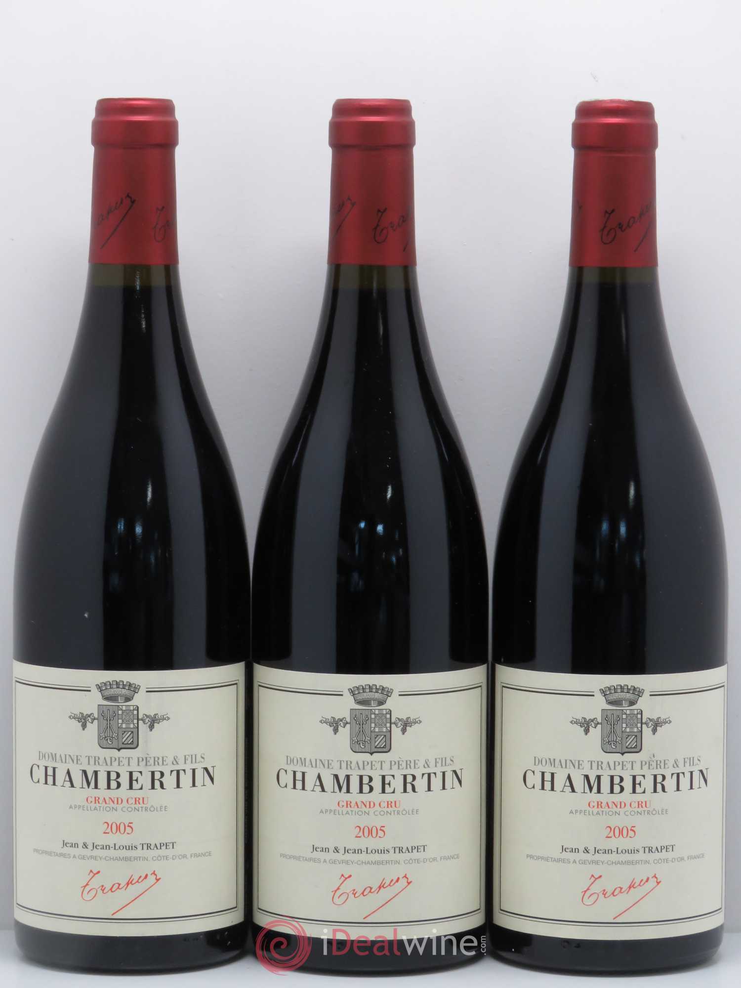 Chambertin Grand Cru Domaine Trapet 2005 - Lot de 3 bouteilles - 0
