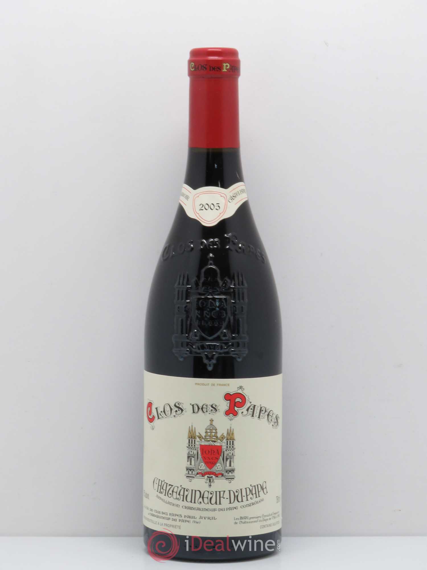 Châteauneuf-du-Pape Clos des Papes - Paul Avril 2005 - Lot de 1 bouteille - 0