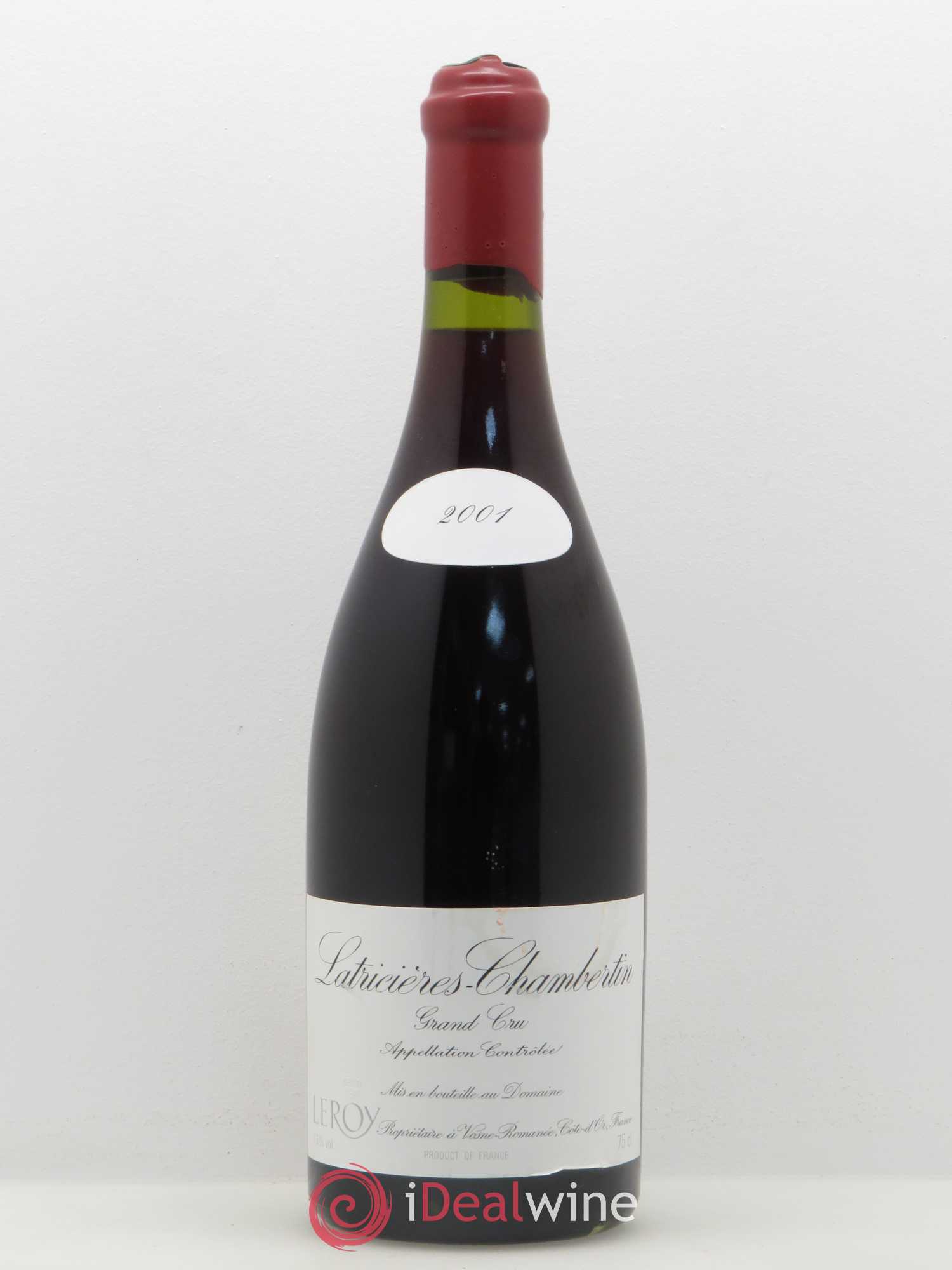 Latricières-Chambertin Grand Cru Leroy (Domaine) 2001 - Lot de 1 bouteille - 0