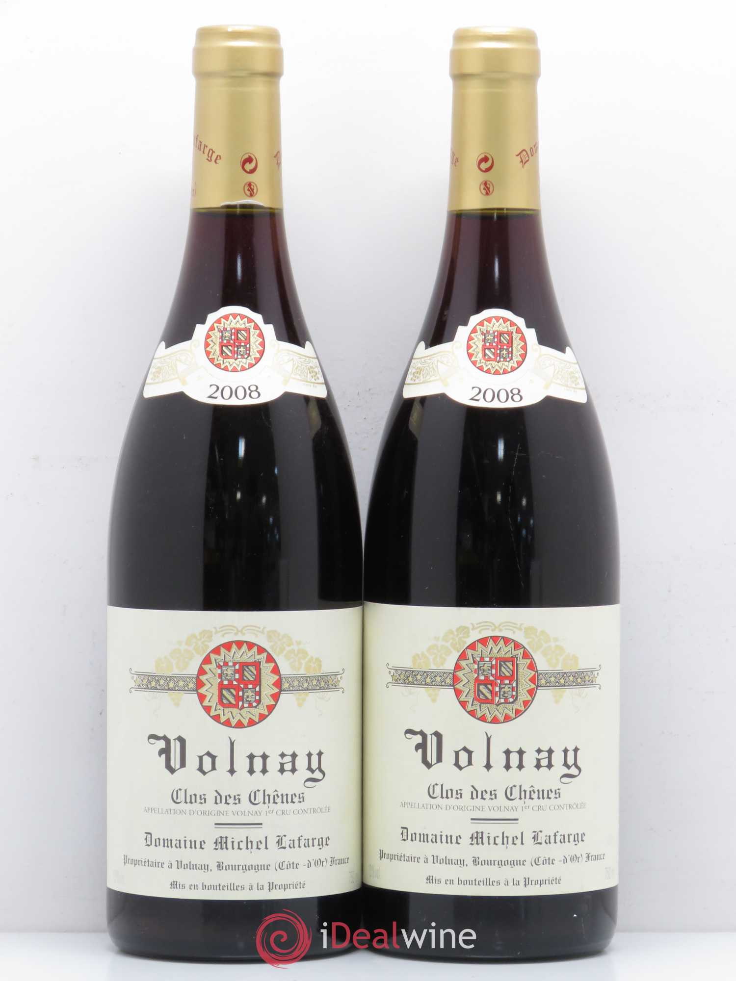 Volnay 1er Cru Clos des Chênes Lafarge (Domaine) 2008 - Lot de 2 bouteilles - 0