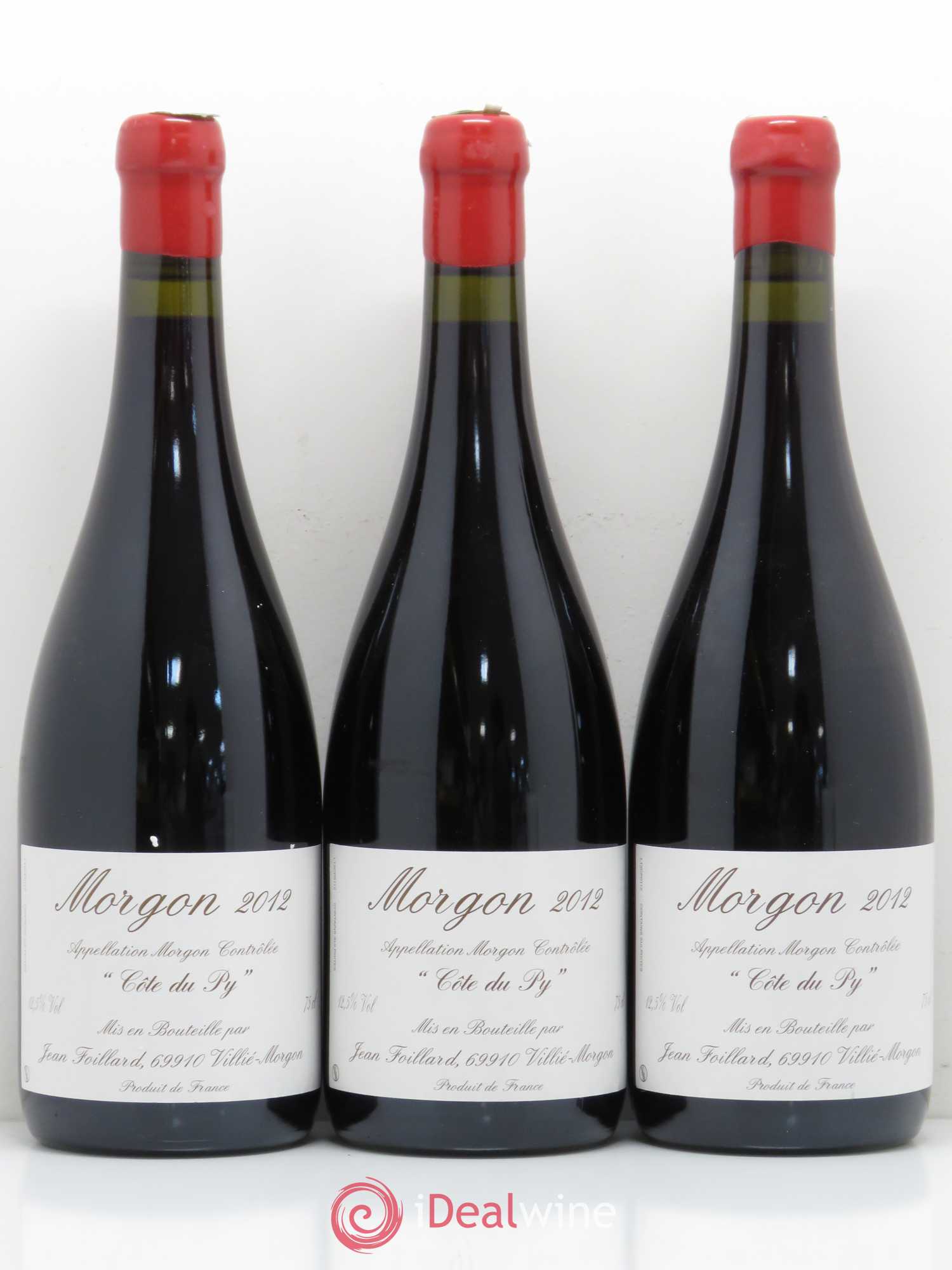 Morgon Côte du Py Jean Foillard 2012 - Lot de 3 bouteilles - 0