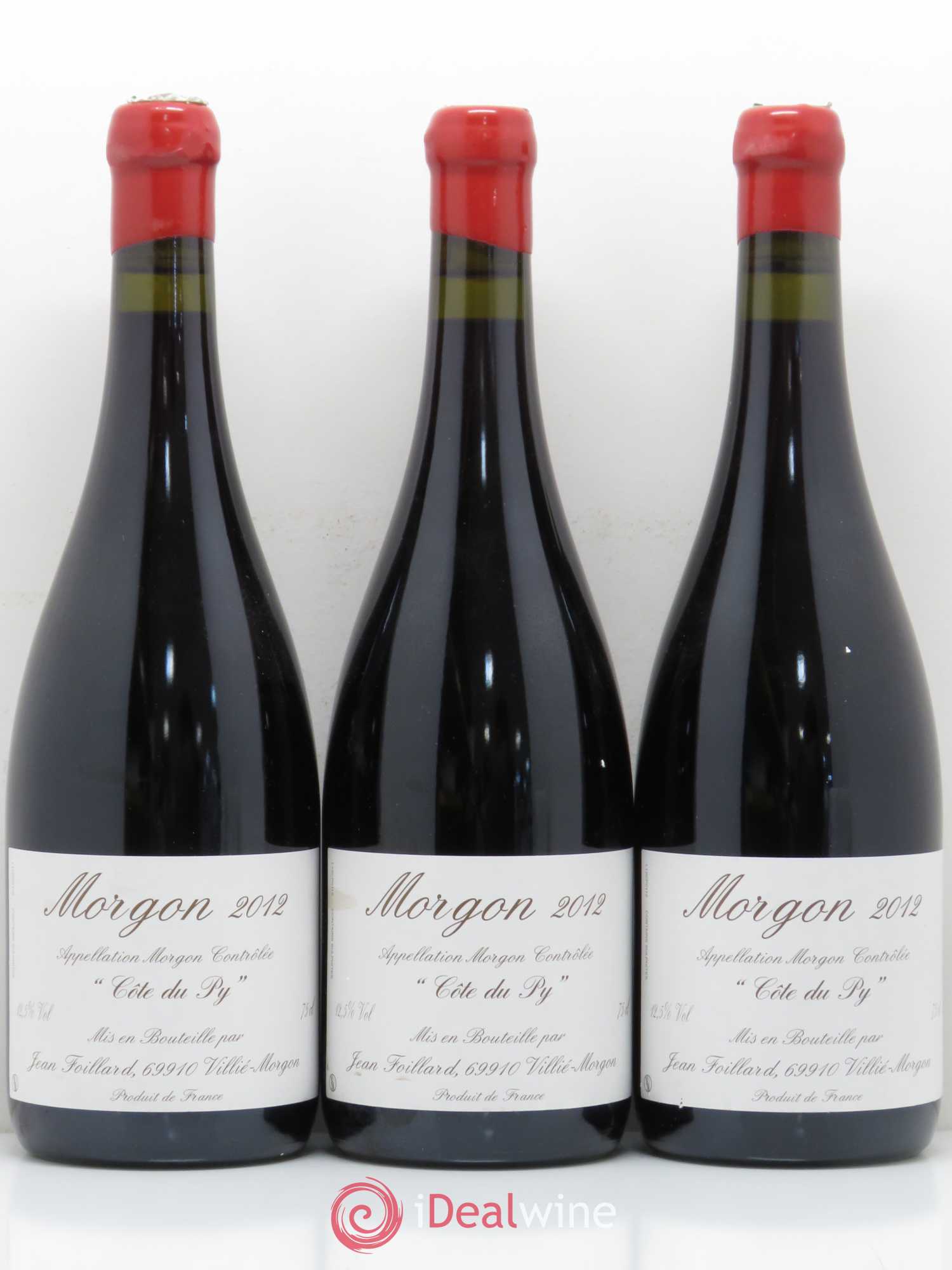 Morgon Côte du Py Jean Foillard 2012 - Lot de 3 bouteilles - 0