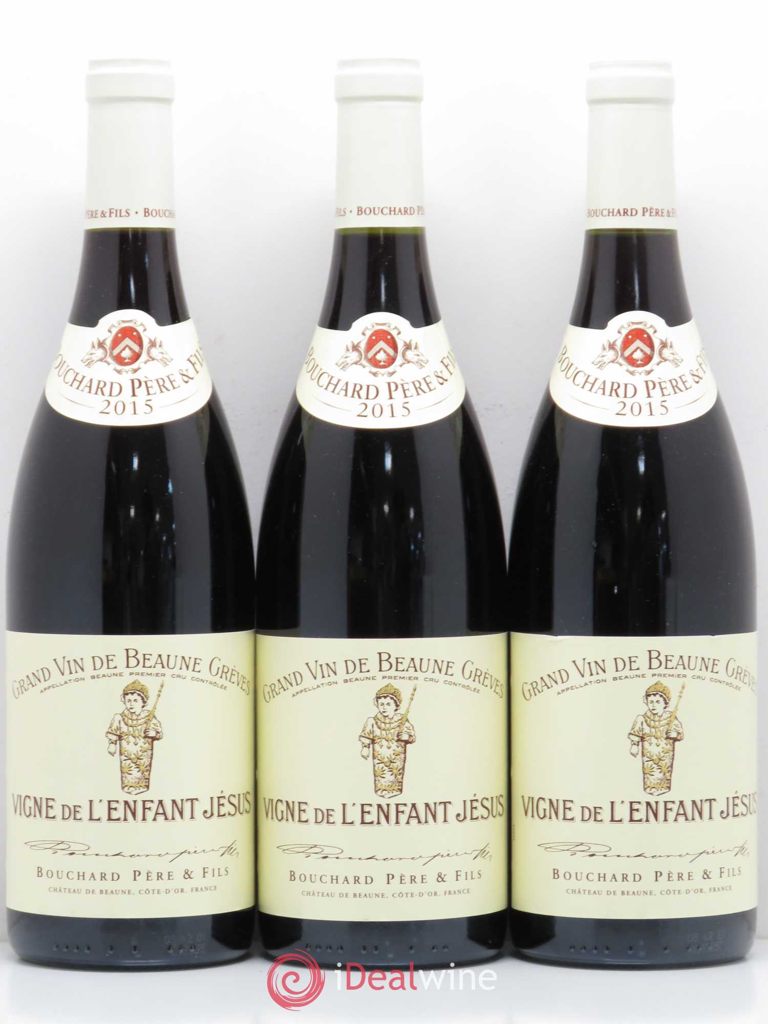 Beaune 1er Cru Grèves - Vigne de l'Enfant Jésus Bouchard Père & Fils 2015 - Lot de 3 bouteilles - 0