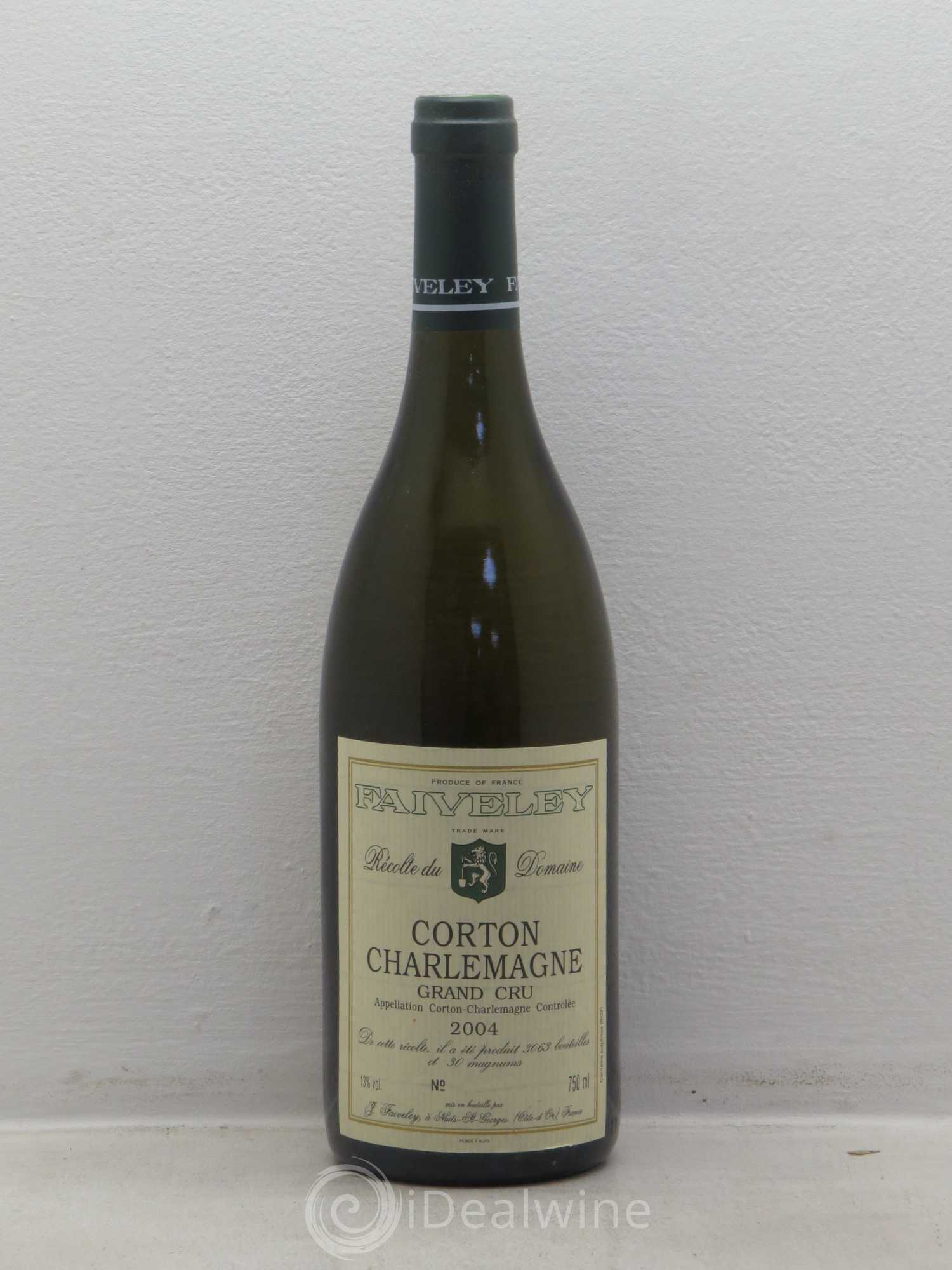 Corton-Charlemagne Grand Cru Faiveley 2004 - Lot de 1 bouteille - 0