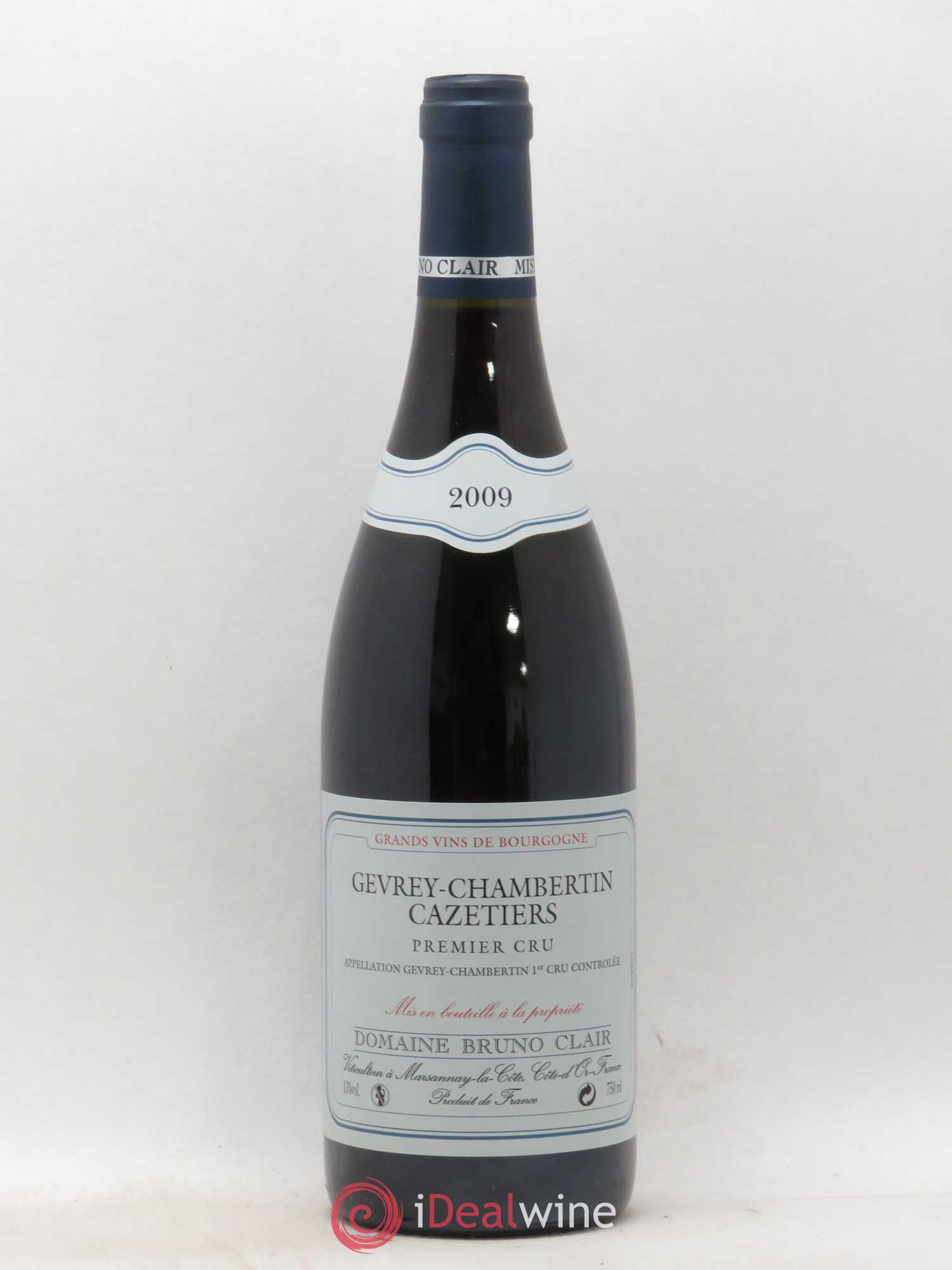 Gevrey-Chambertin 1er Cru Les Cazetiers Bruno Clair (Domaine) 2009 - Lot de 1 bouteille - 0