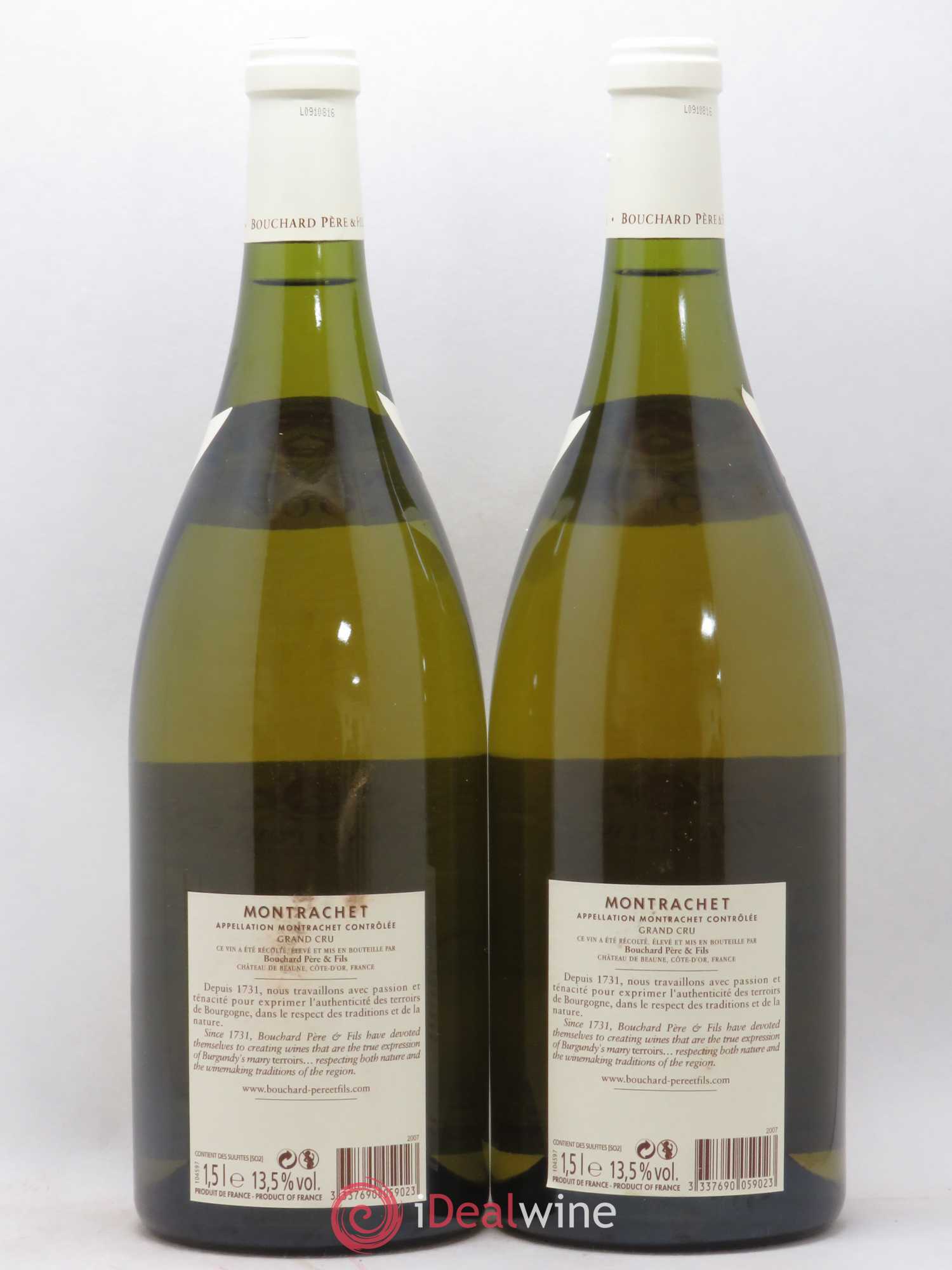 Montrachet Grand Cru Bouchard Père & Fils 2007 - Lot de 2 magnums - 1
