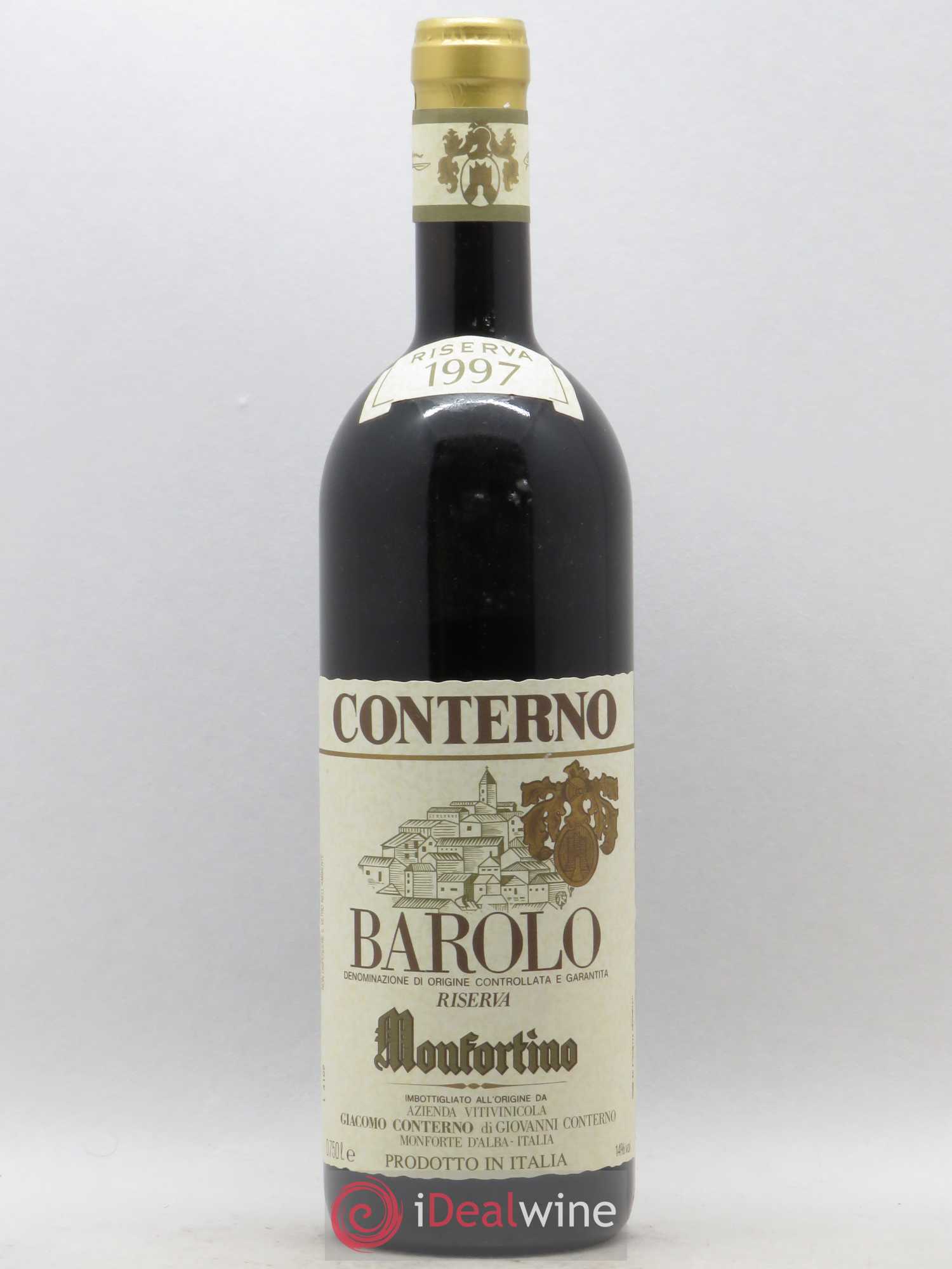 Barolo DOCG Riserva Monfortino Giacomo Conterno 1997 - Lot de 1 bouteille - 0