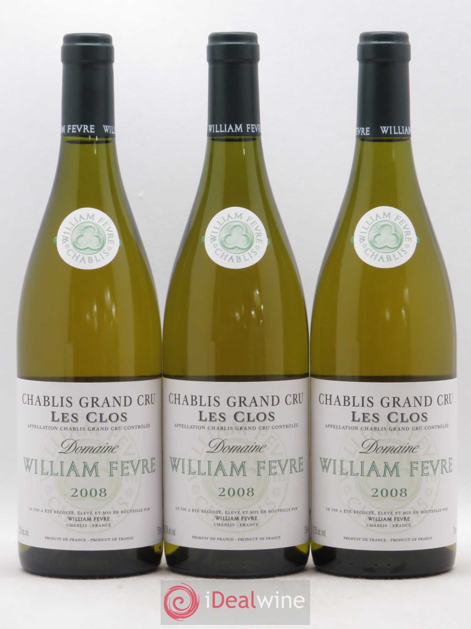 Chablis Grand Cru Les Clos William Fèvre 2008 - Posten von 3 Flaschen - 0