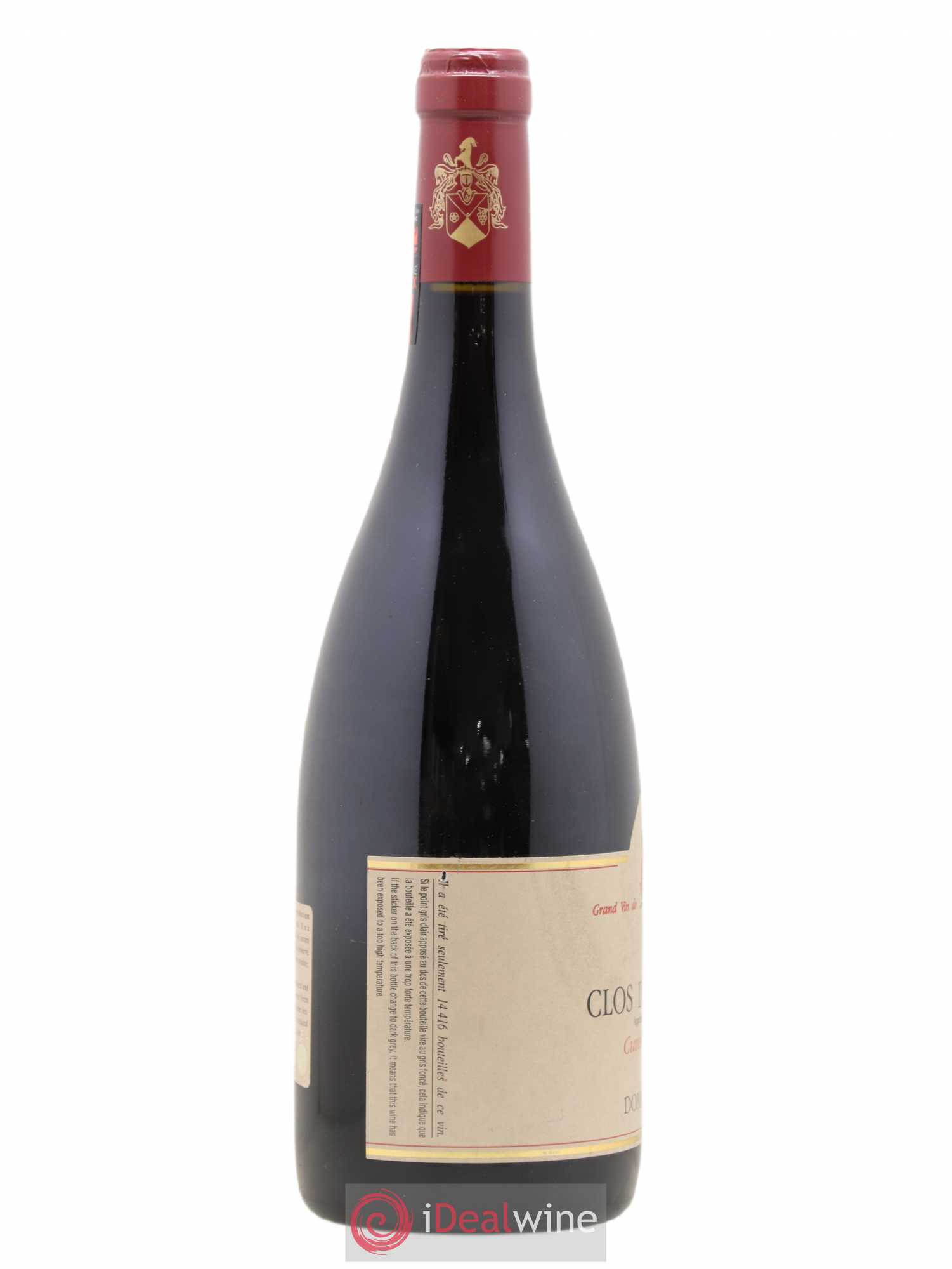 Clos de la Roche Grand Cru Vieilles Vignes Ponsot (Domaine) 1999 - Lot de 1 bouteille - 2