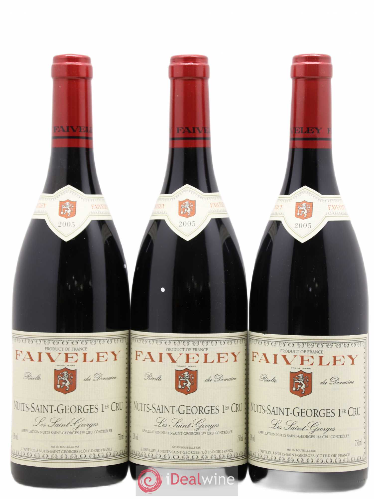 Nuits-Saint-Georges 1er Cru Les Saint-Georges Faiveley 2005 - Lot de 3 bouteilles - 0