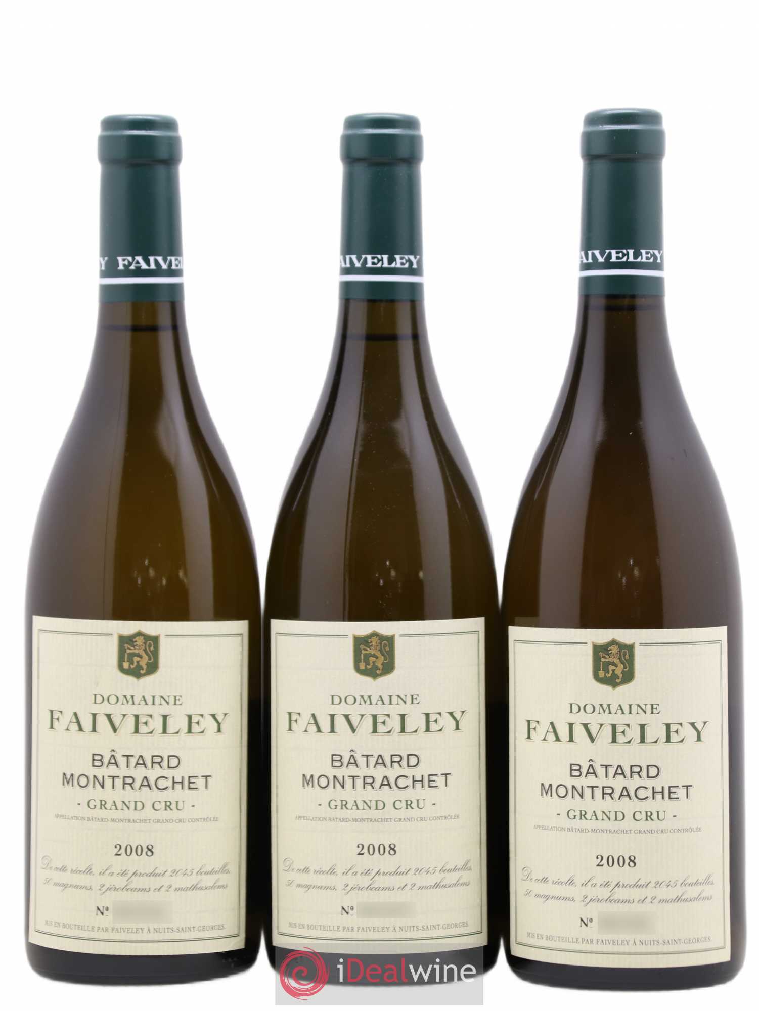 Bâtard-Montrachet Grand Cru Faiveley 2008 - Lot de 3 bouteilles - 0