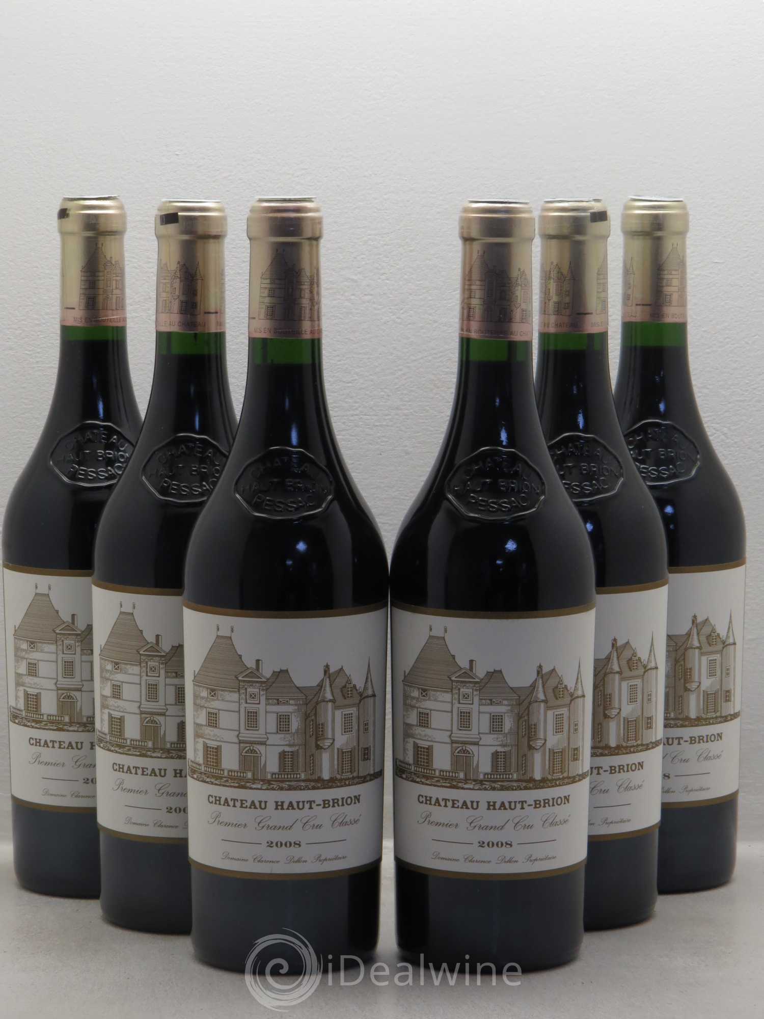Château Haut Brion 1er Grand Cru Classé 2008 - Lot de 6 bouteilles - 0