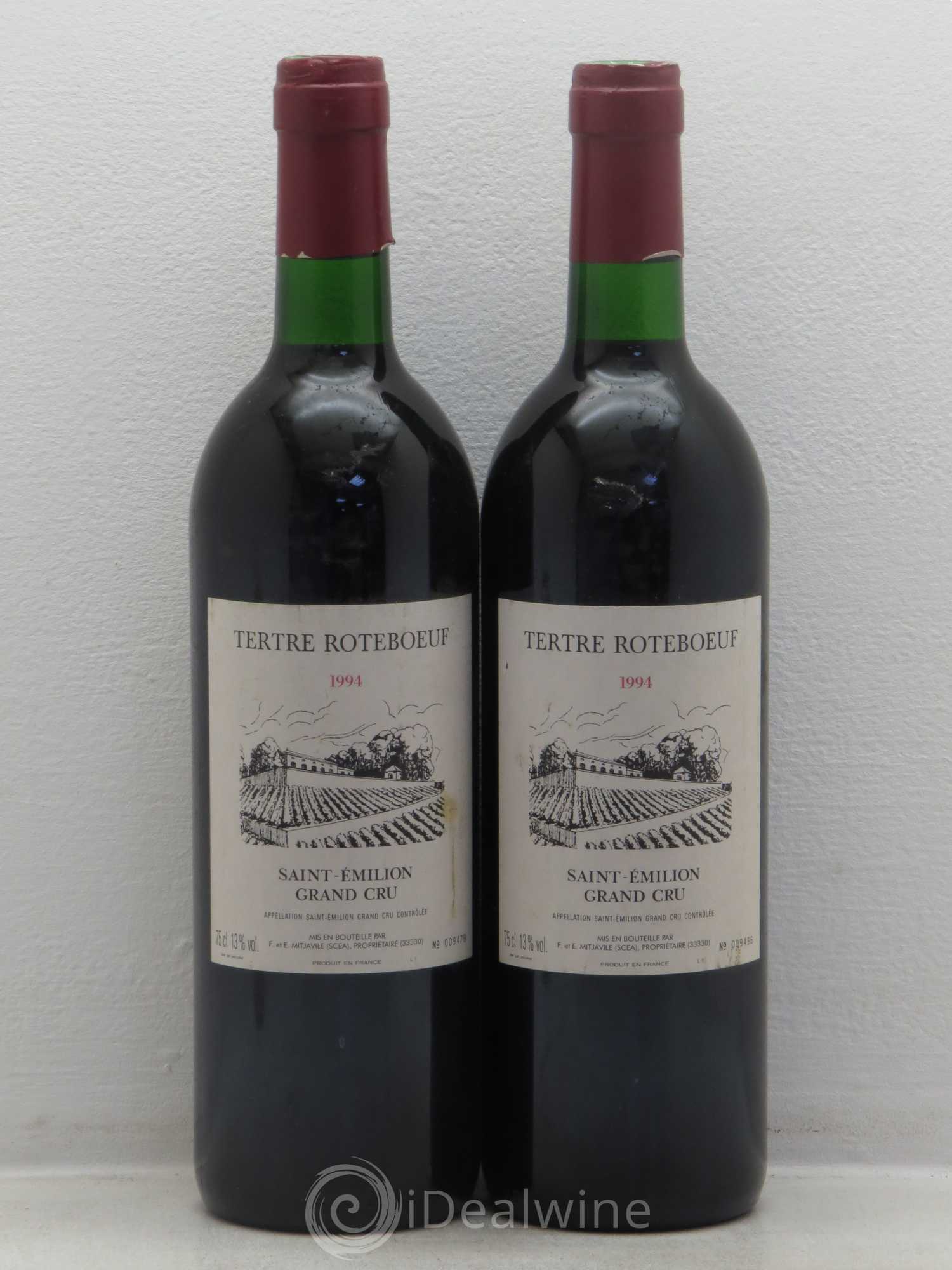 Château Tertre Roteboeuf 1994 - Lot de 2 bouteilles - 0