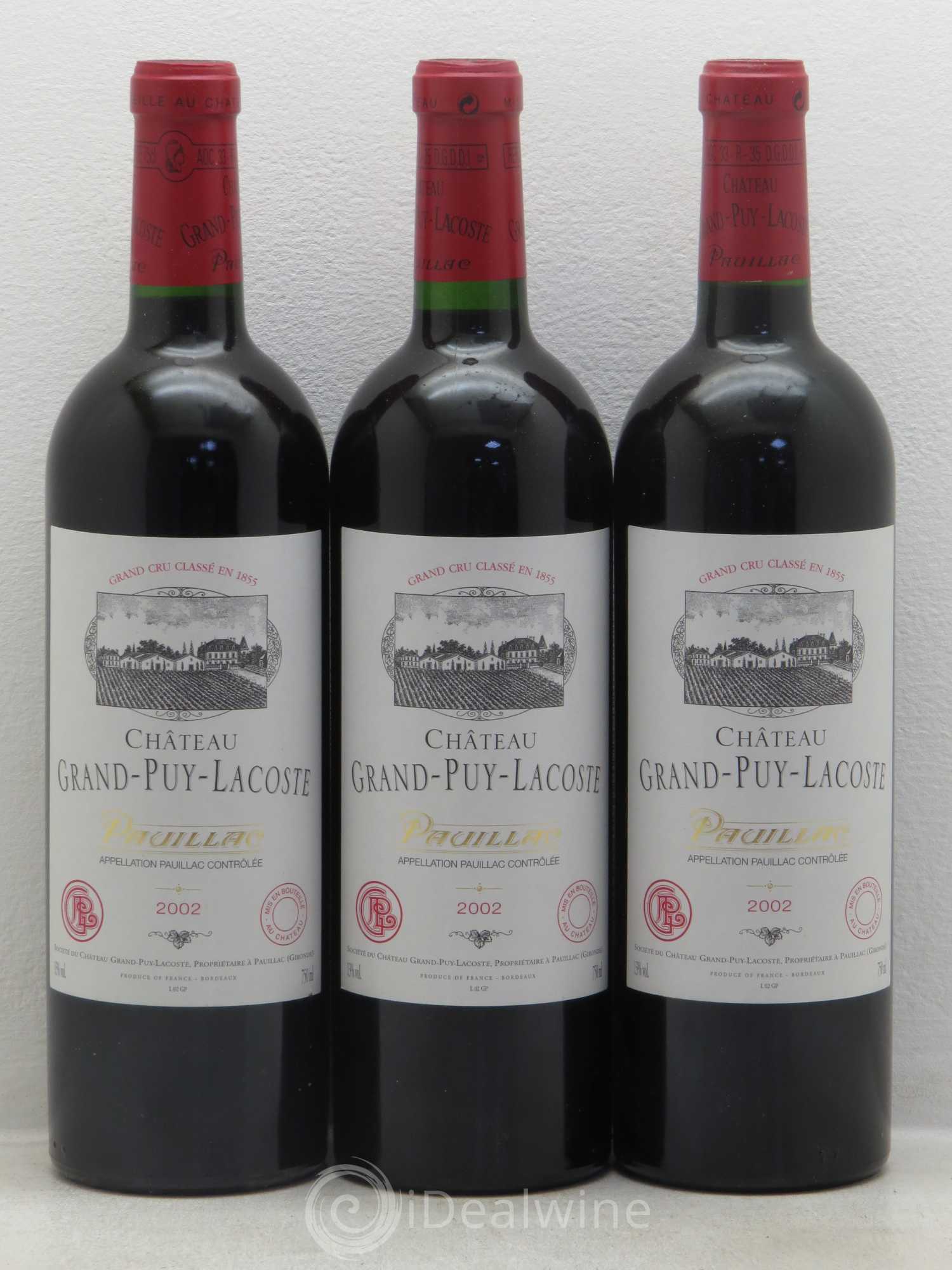 Château Grand Puy Lacoste 5ème Grand Cru Classé 2002 - Lot de 12 bouteilles - 4