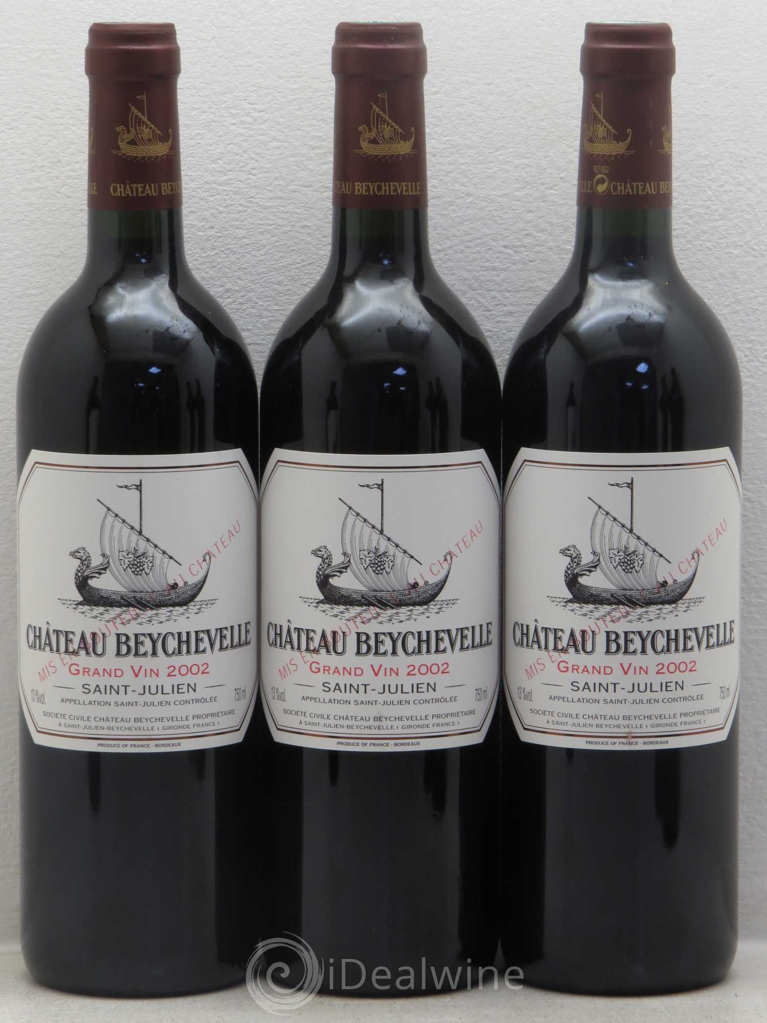 Château Beychevelle 4ème Grand Cru Classé 2002 - Lot de 12 bouteilles - 3