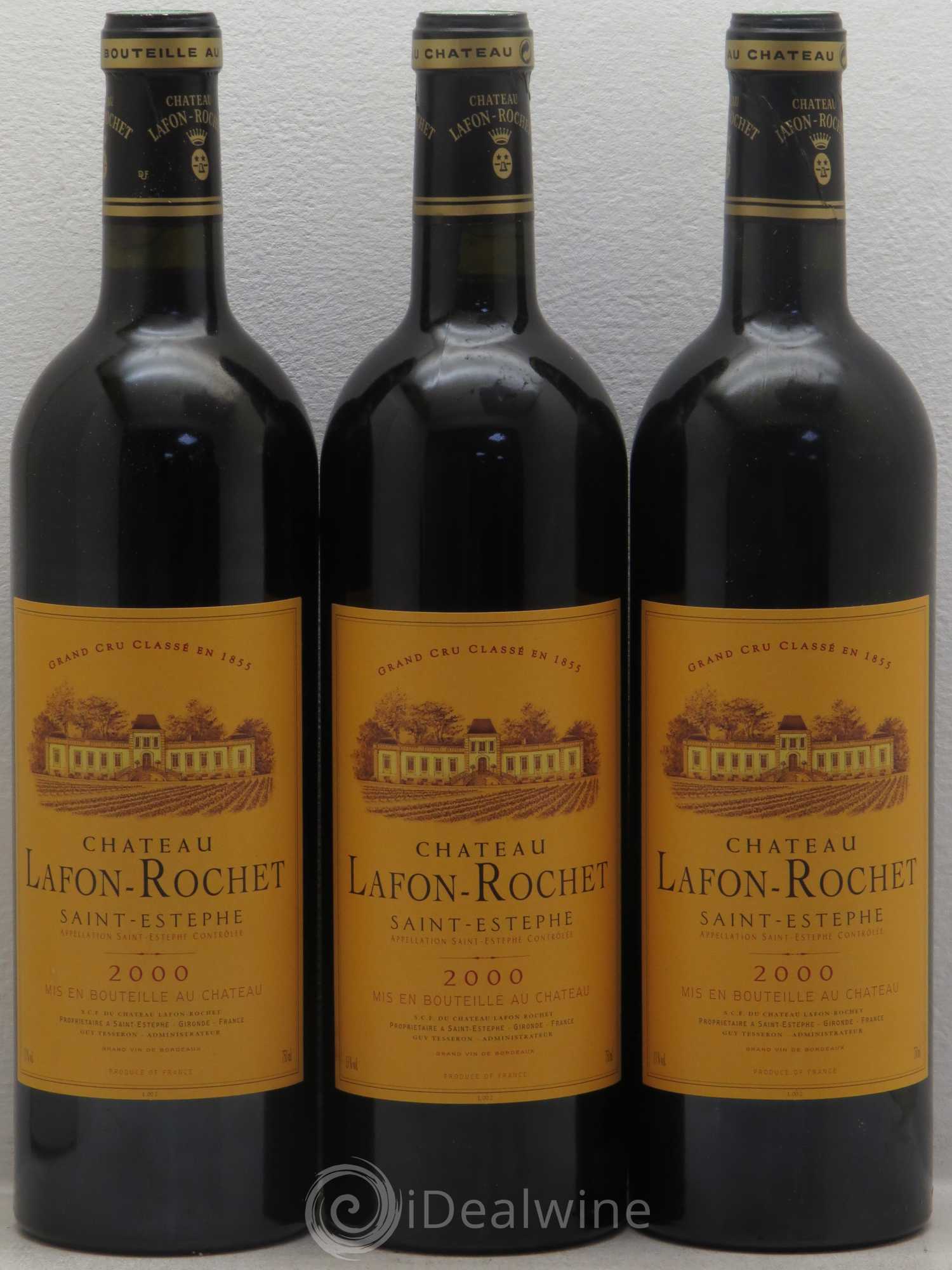 Château Lafon Rochet 4ème Grand Cru Classé 2000 - Lot de 12 bouteilles - 1