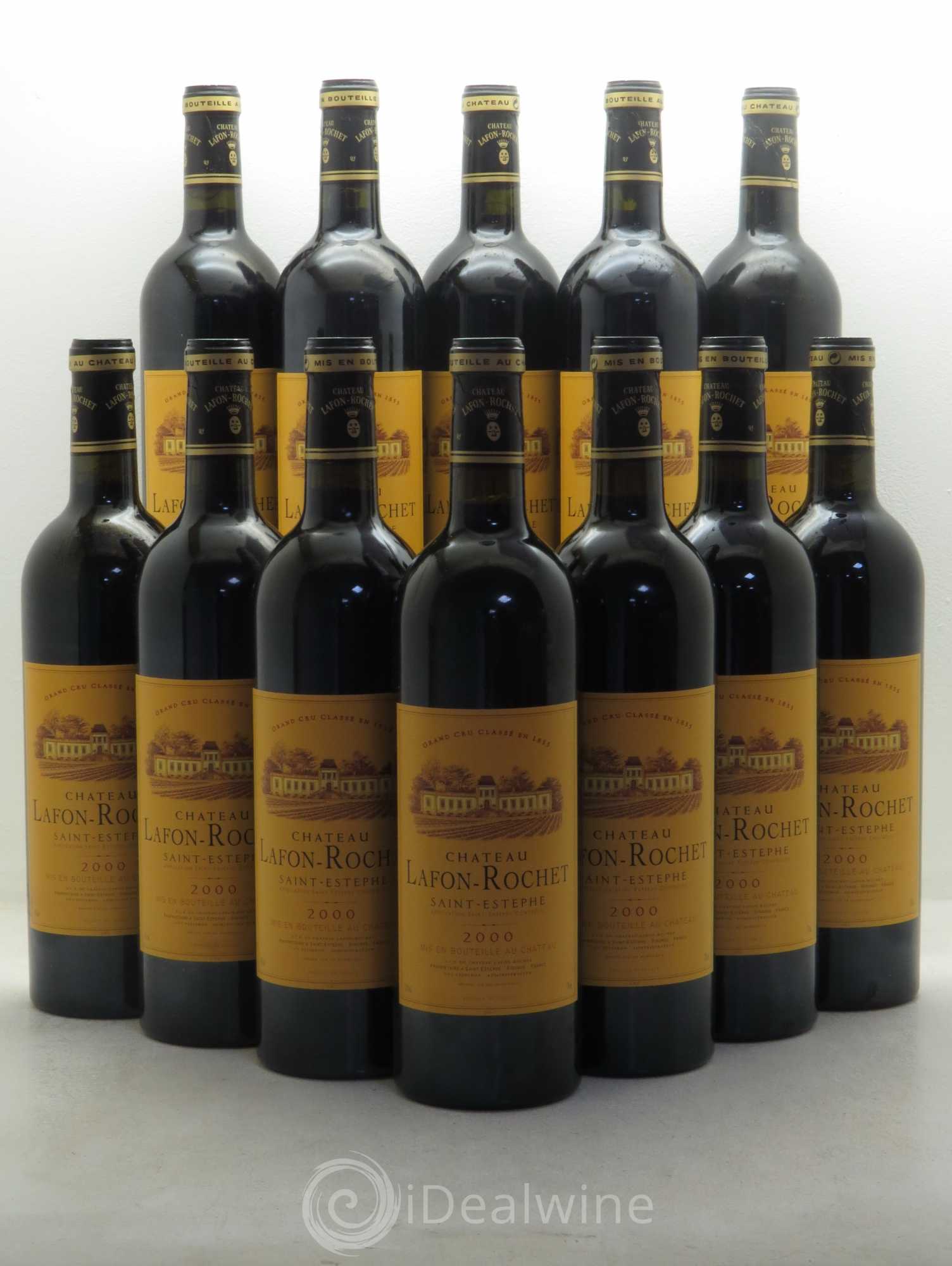 Château Lafon Rochet 4ème Grand Cru Classé 2000 - Lot de 12 bouteilles - 0