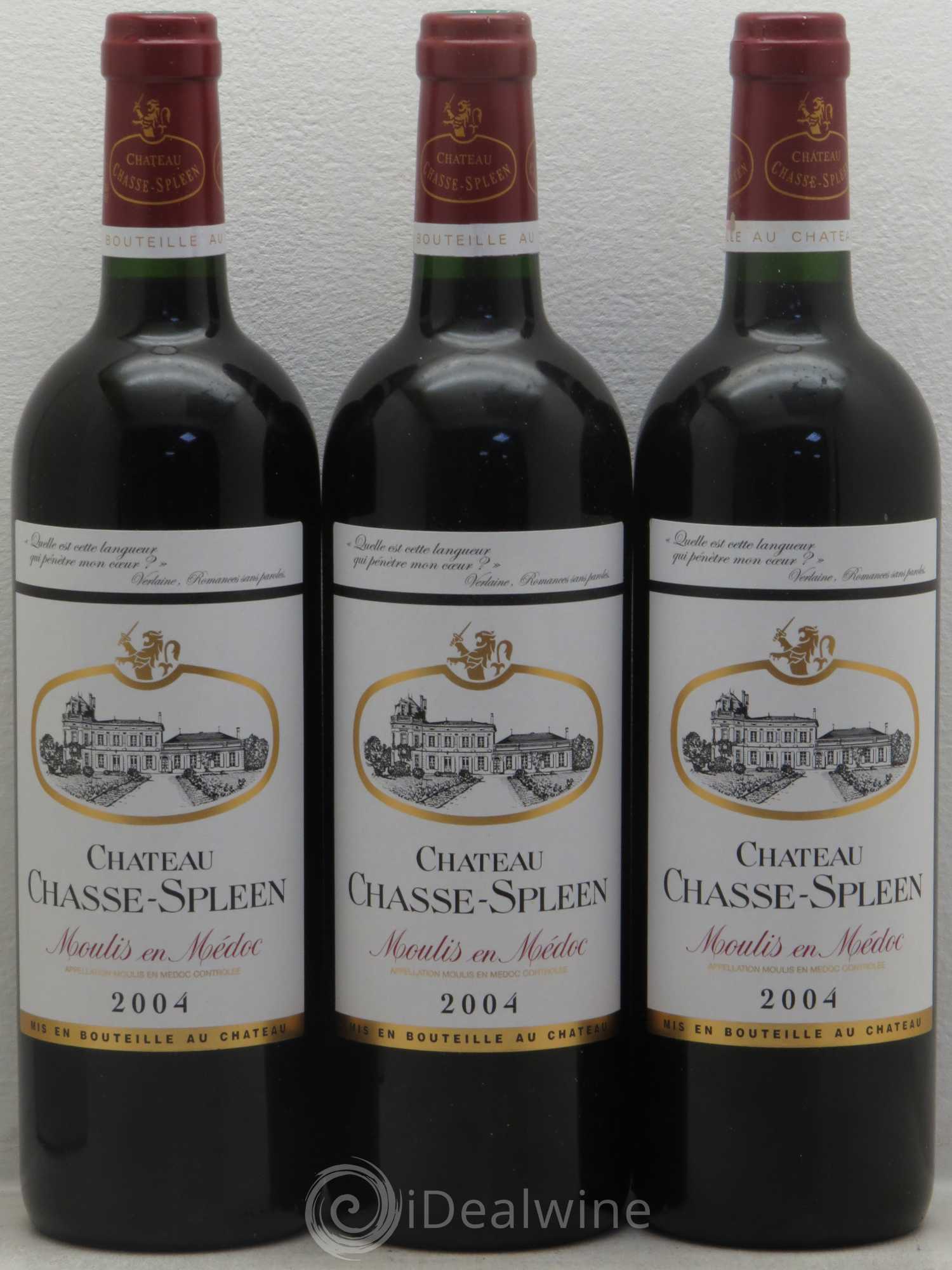 Château Chasse Spleen 2004 - Lot de 12 bouteilles - 1