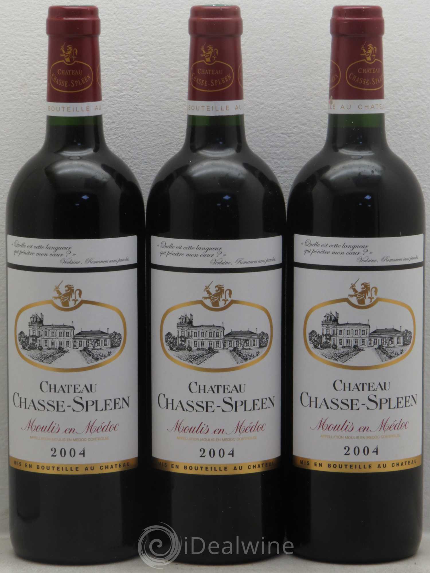 Château Chasse Spleen 2004 - Lot de 12 bouteilles - 4