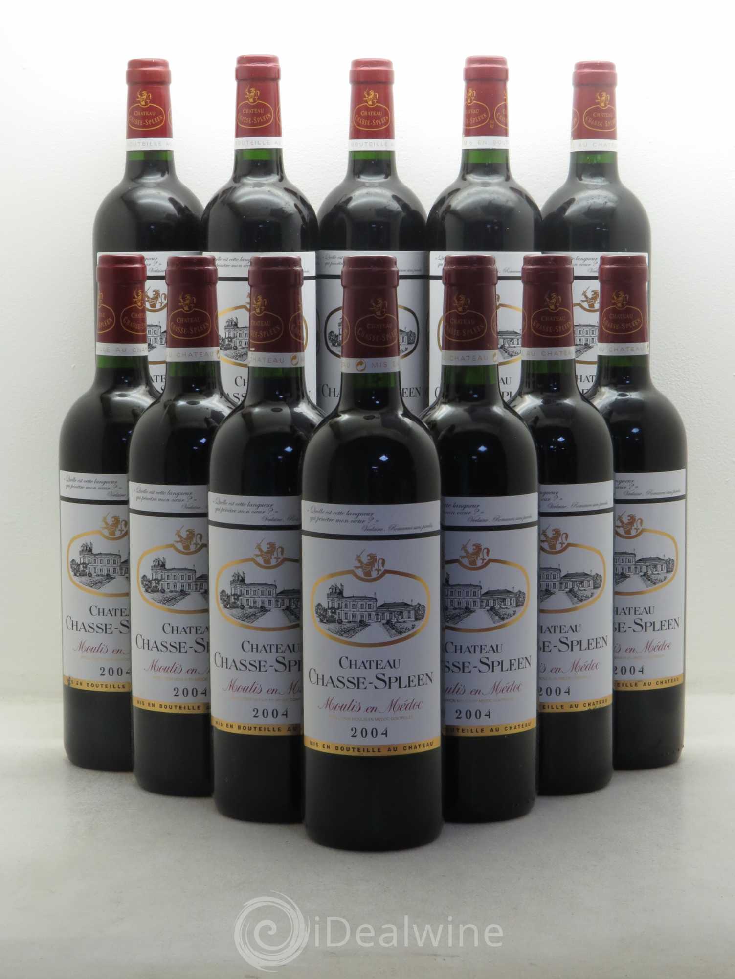Château Chasse Spleen 2004 - Lot de 12 bouteilles - 0