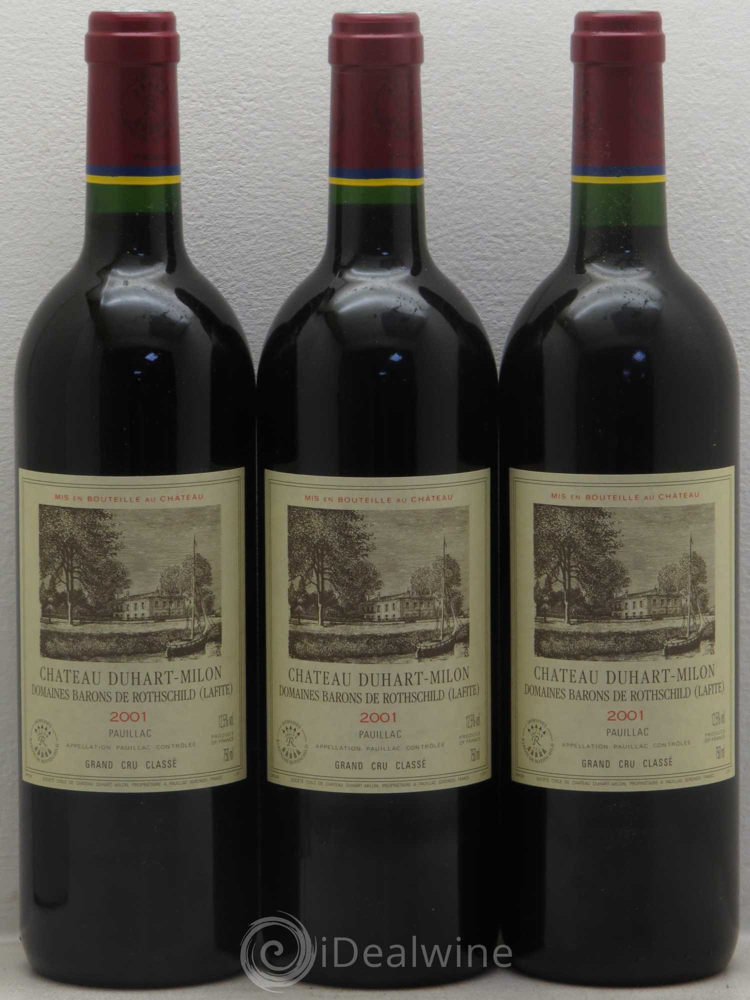 Château Duhart-Milon 4ème Grand Cru Classé 2001 - Lot de 12 bouteilles - 1