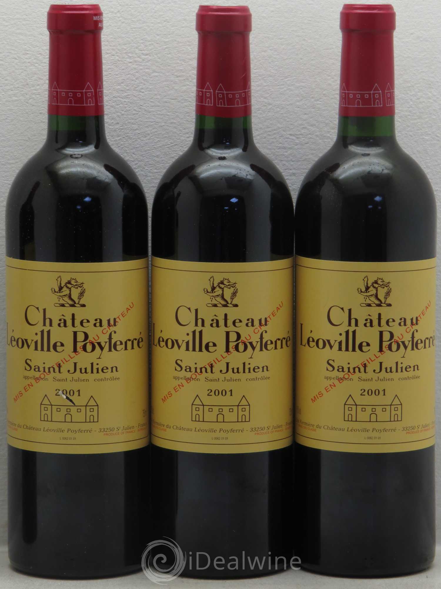 Château Léoville Poyferré 2ème Grand Cru Classé 2001 - Lotto di 12 bottiglie - 1