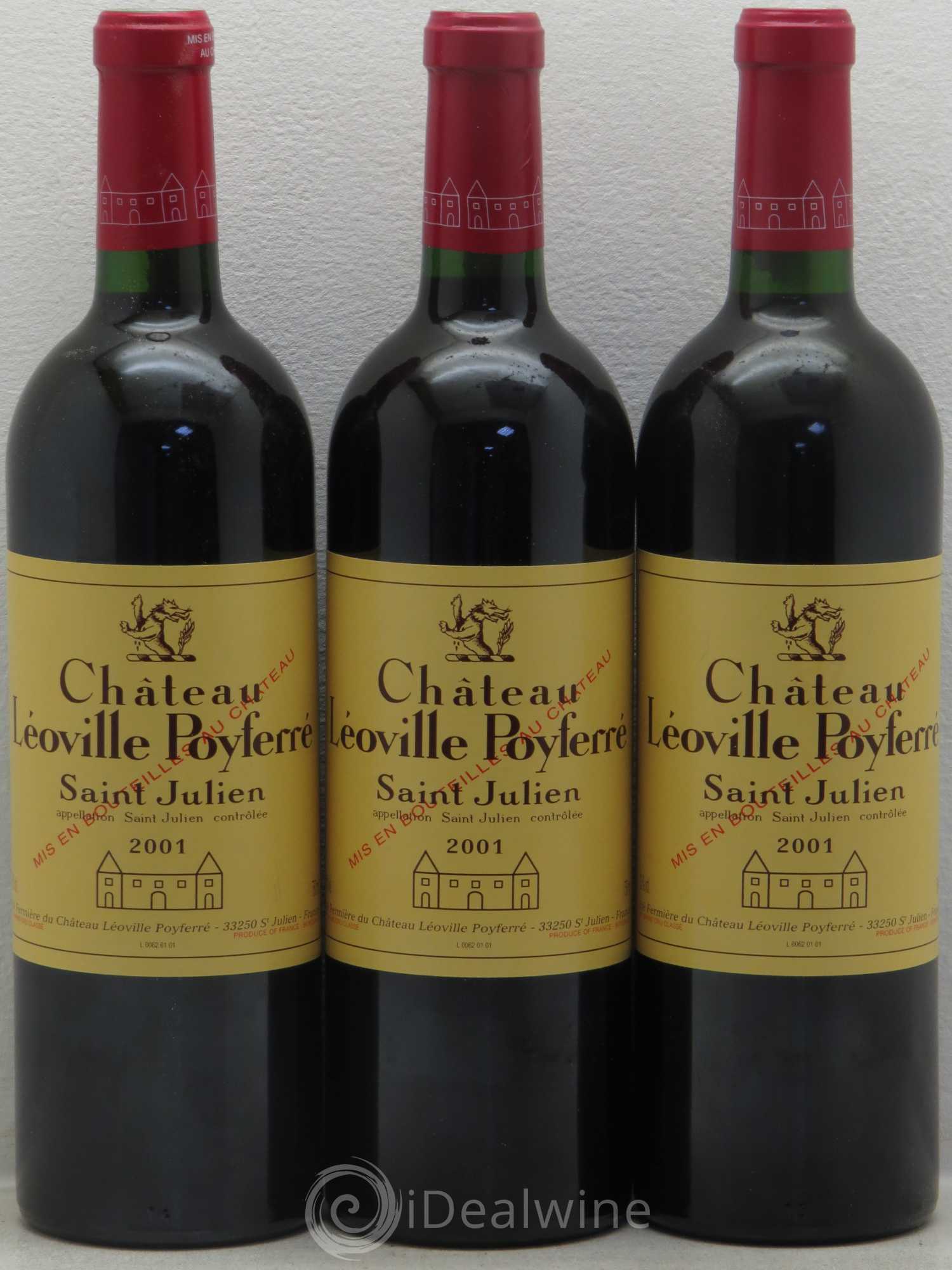 Château Léoville Poyferré 2ème Grand Cru Classé 2001 - Lotto di 12 bottiglie - 2