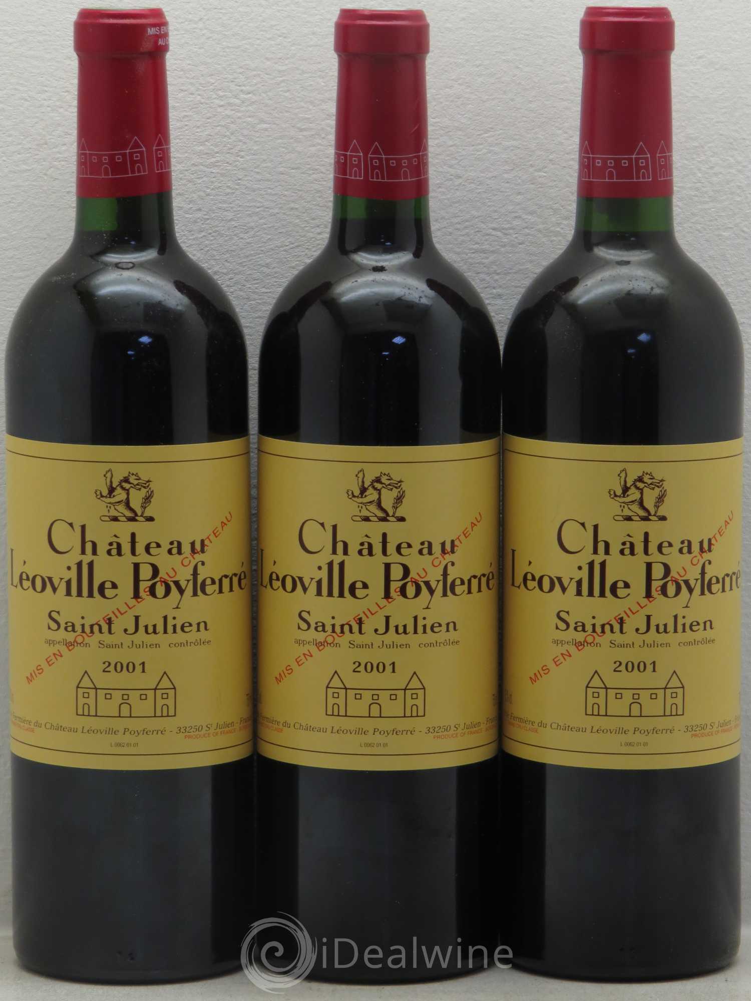 Château Léoville Poyferré 2ème Grand Cru Classé 2001 - Lotto di 12 bottiglie - 3