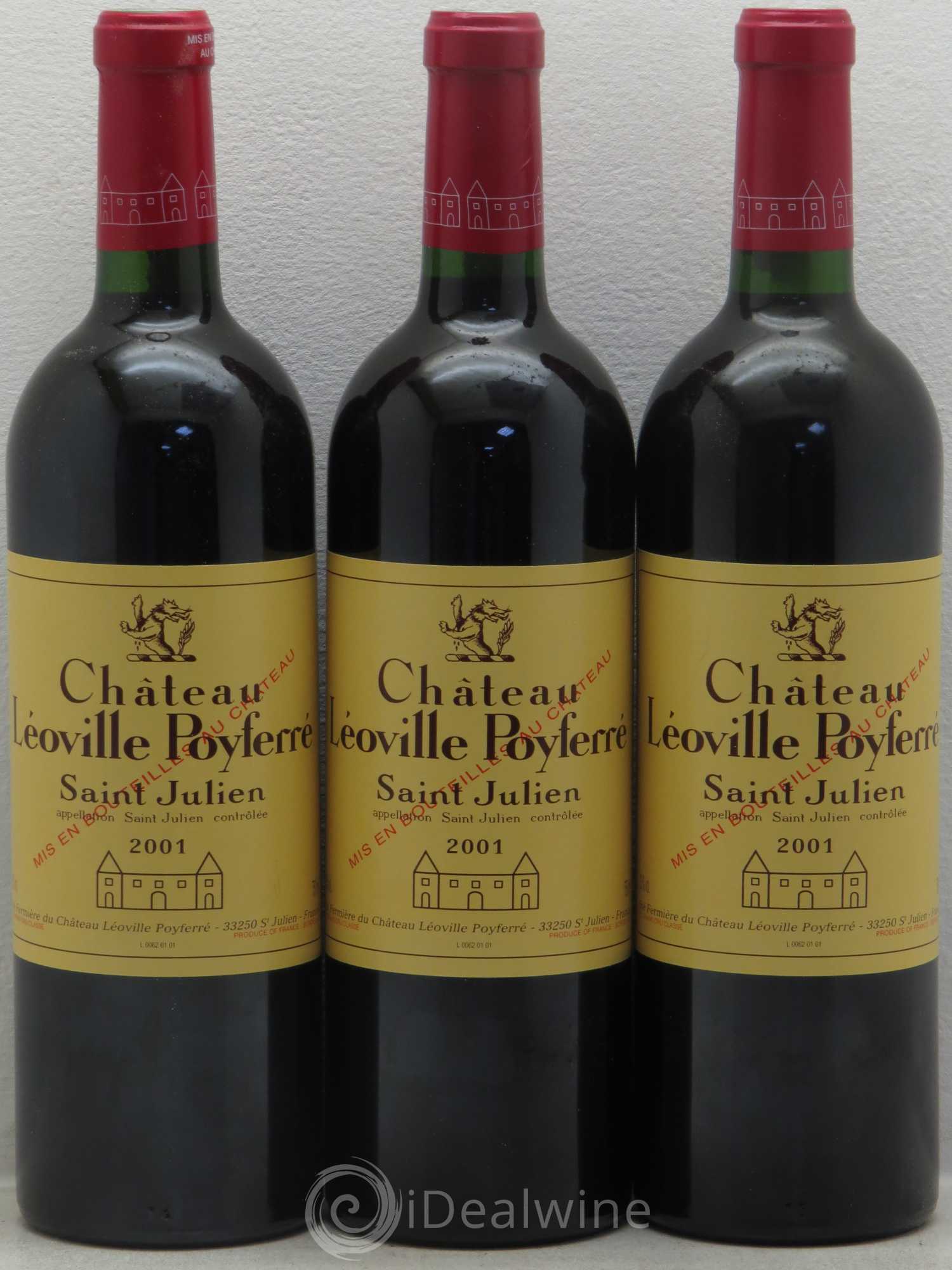 Château Léoville Poyferré 2ème Grand Cru Classé 2001 - Lotto di 12 bottiglie - 4