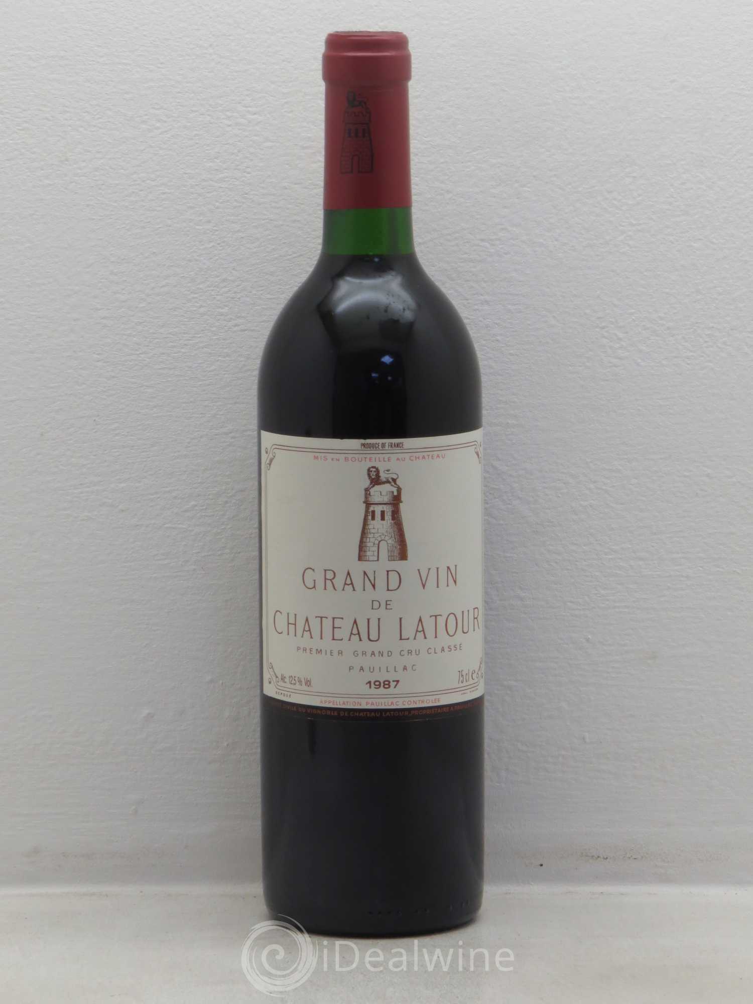 Château Latour 1er Grand Cru Classé 1987 - Lot de 1 bouteille - 0