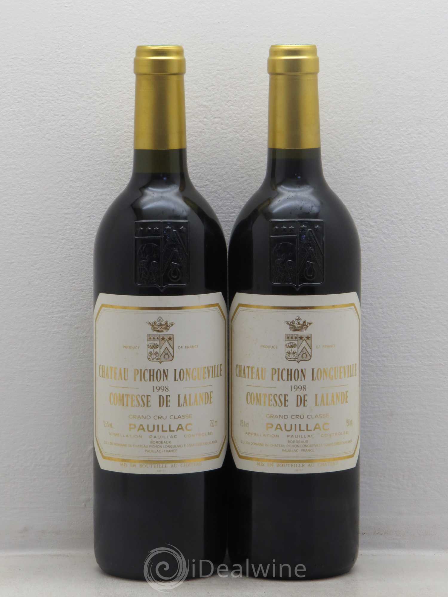 Château Pichon Longueville Comtesse de Lalande 2ème Grand Cru Classé 1998 - Lot de 2 bouteilles - 0